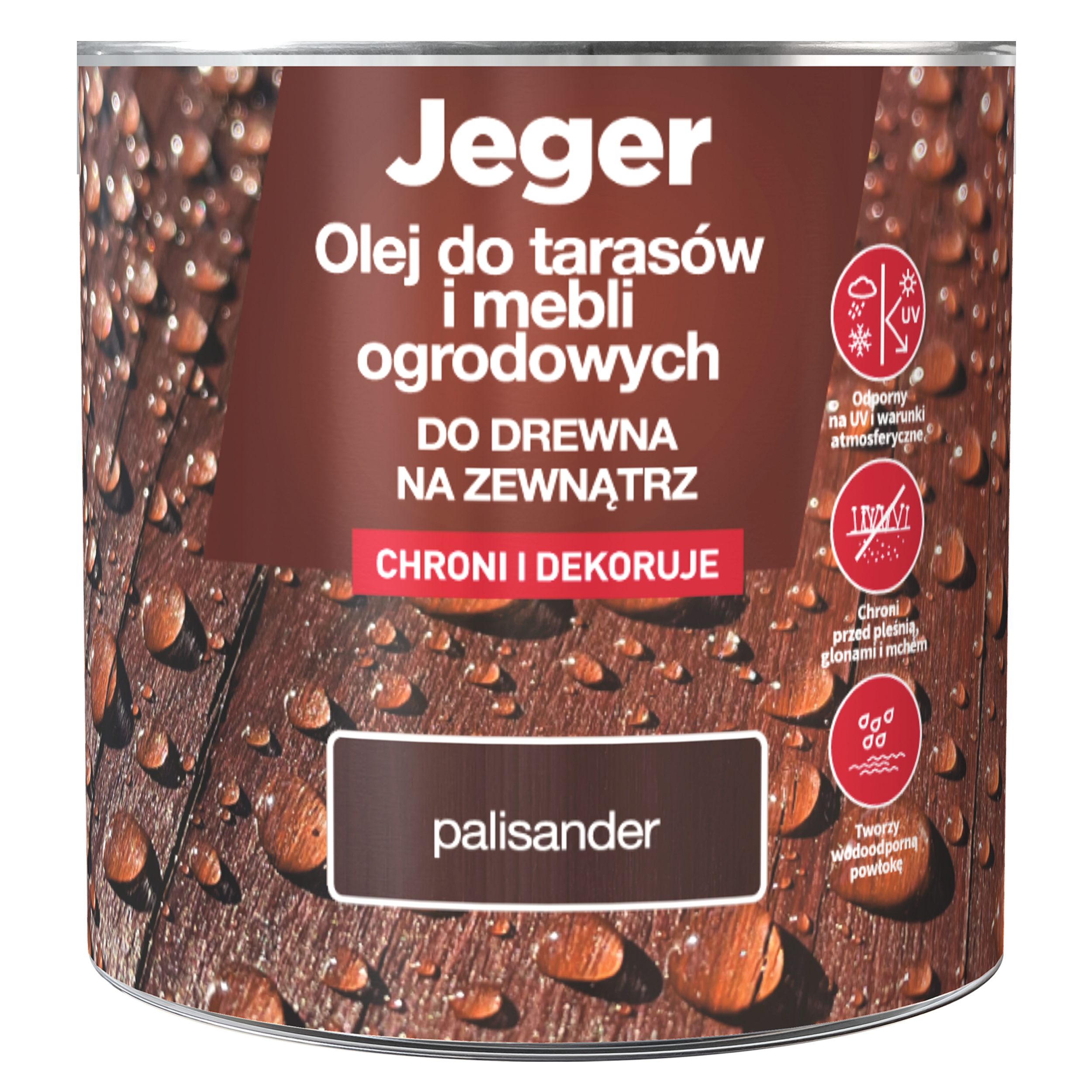 Olej do tarasów Palisander 2.5 l Jeger - 3