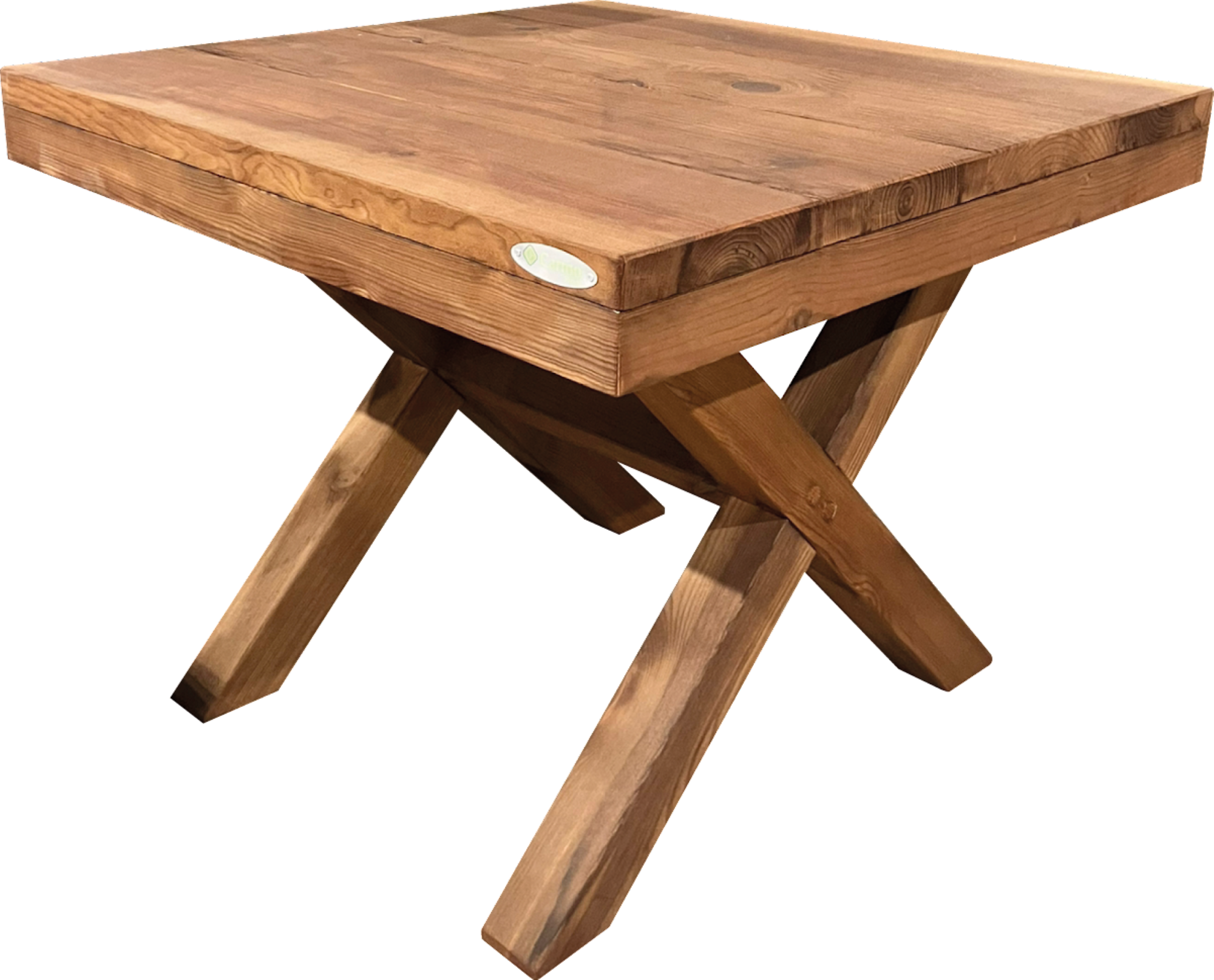 mesa de jardin sudexpress marron de 95 x 75 x 95 cm