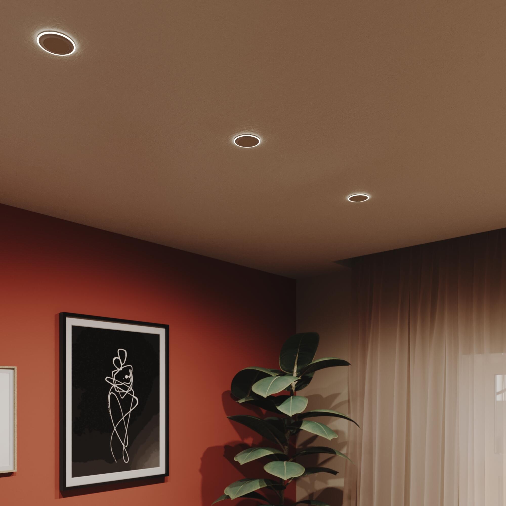 Downlight LED empotrable INSPIRE UFO blanco redondo ø8.2 cm 400 lm 4 W 4000K CRI 89-80 luz natural y fiel IP20 - Foco LED empotrado para techos - 7