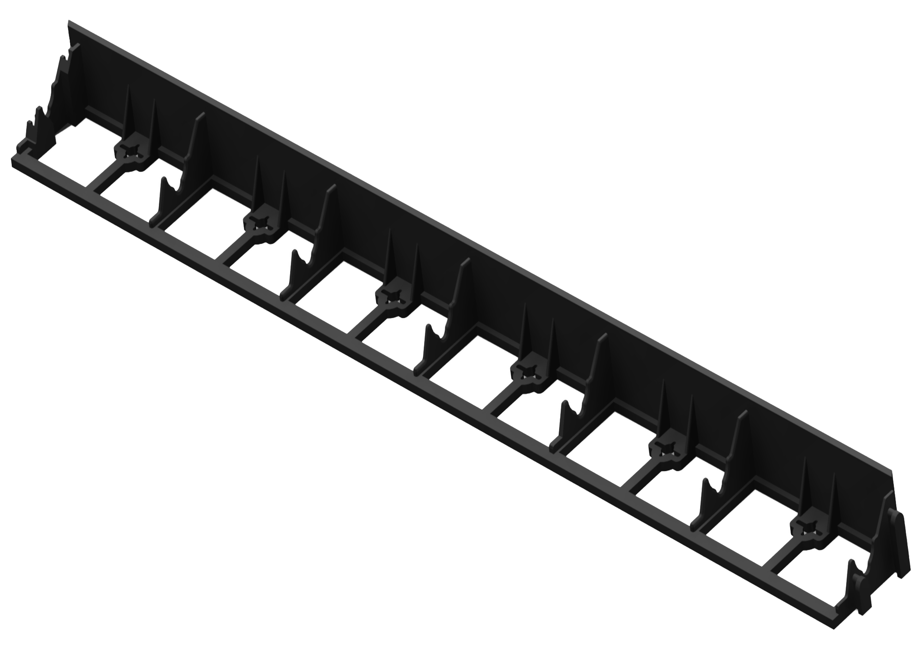 Obrzeże trawnikowe 100x4.5 cm 1szt. czarne