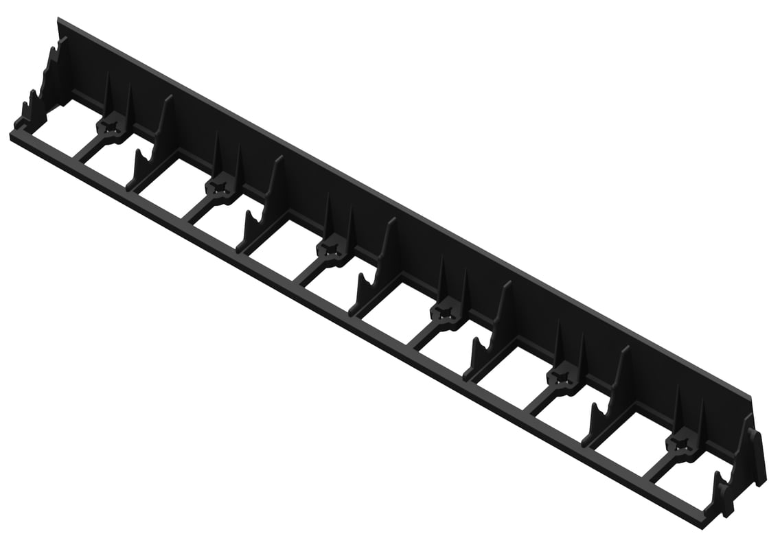 Obrzeże trawnikowe 100x4.5 cm 1szt. czarne