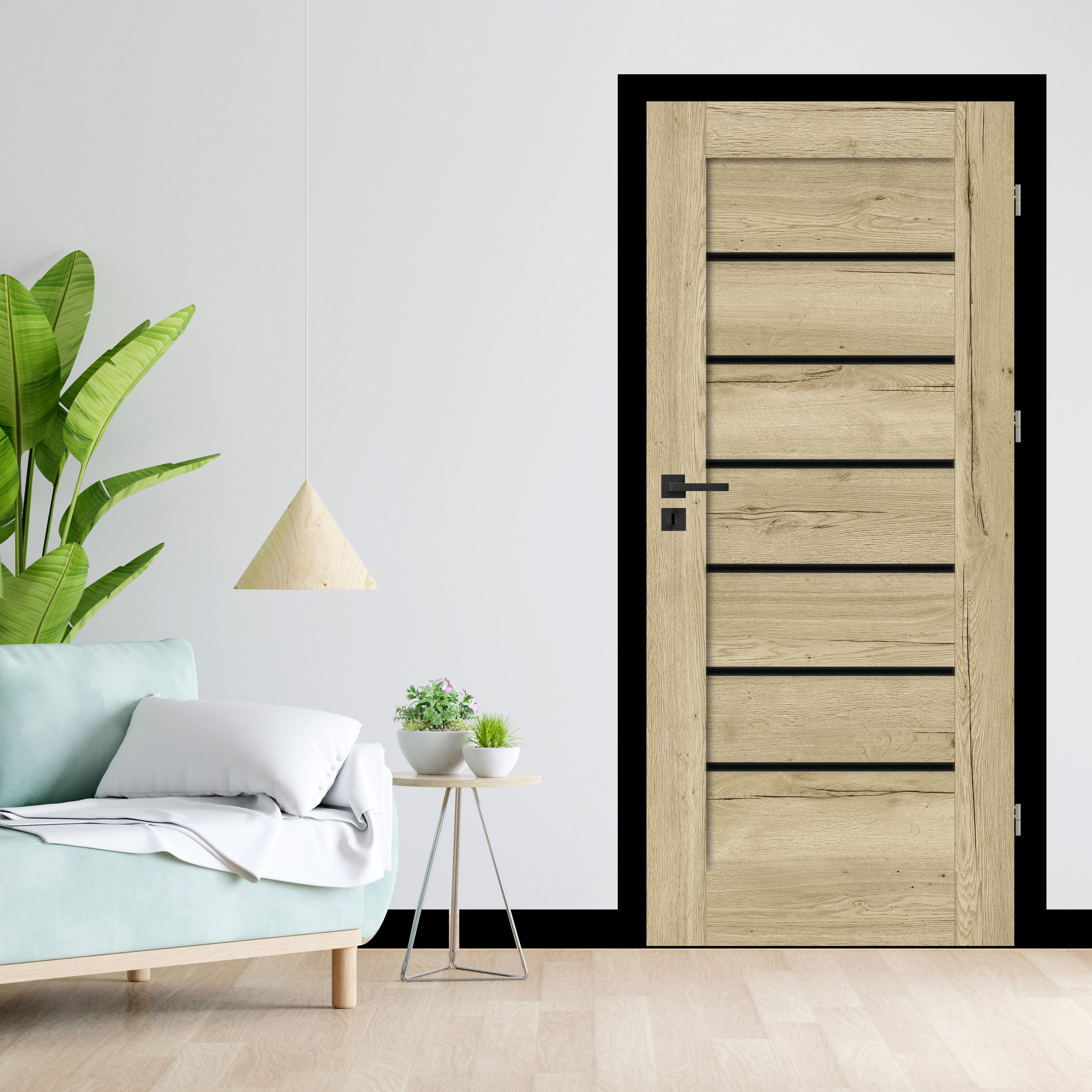 Drzwi wewnętrzne pokojowe Syrion dąb halifax 80 prawe Nawadoor - 4