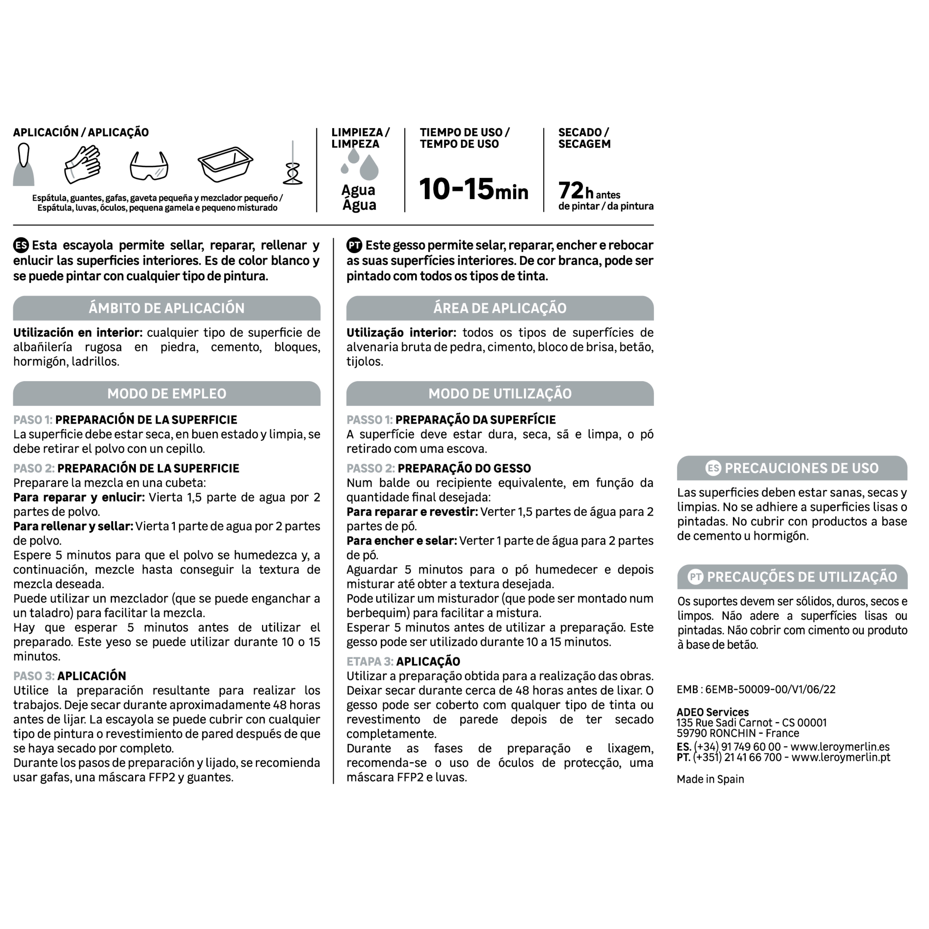 Yeso extra fino AXTON 5 kg - 2