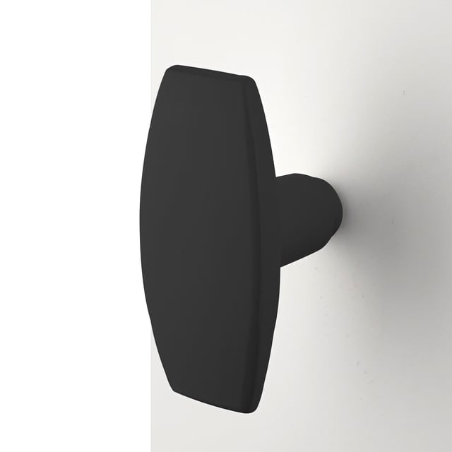 2 boutons de porte ALPERTEC aluminium noir