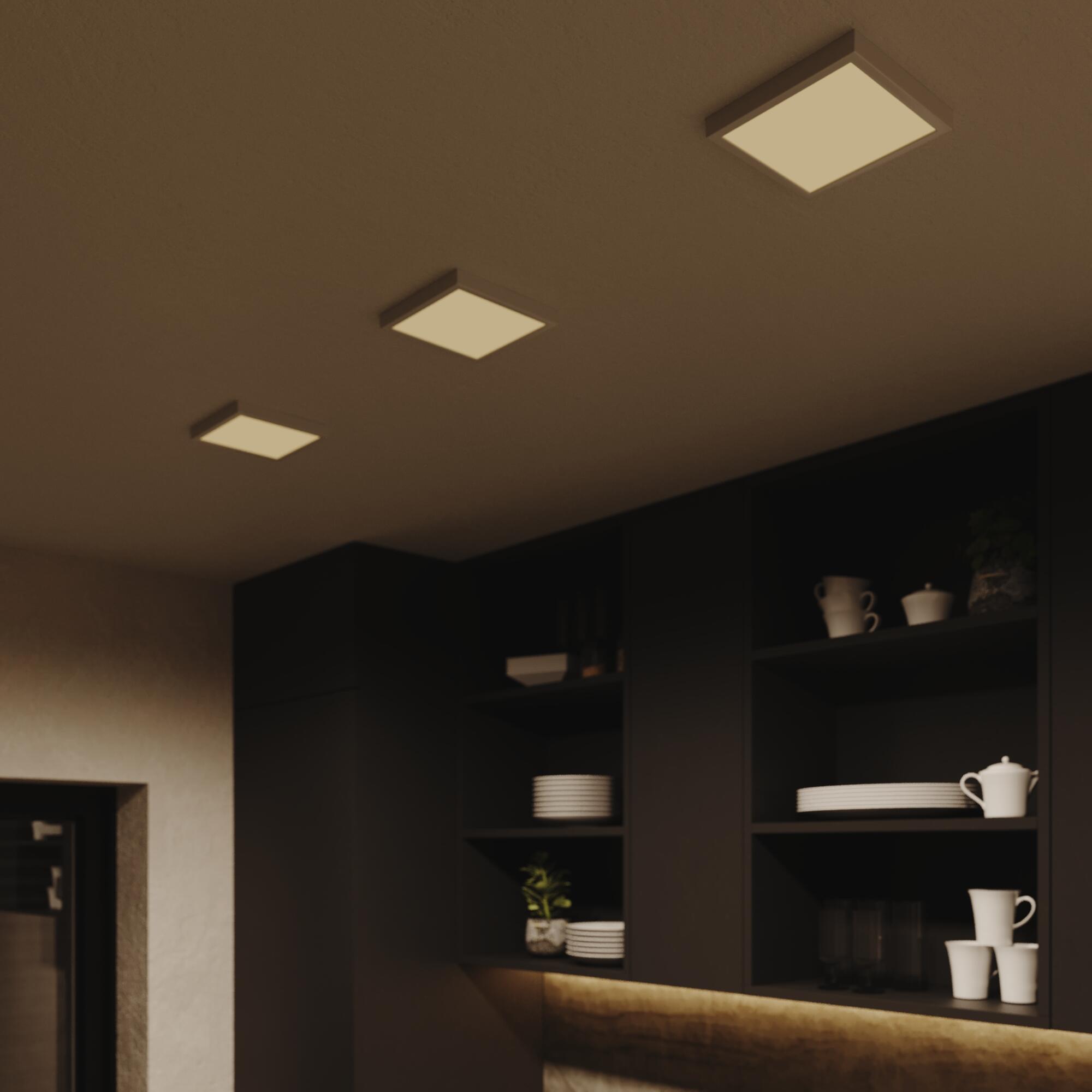 Kit 1 spot à fixer Sanoa module led blanc chaud/neutre 17x17 blanc INSPIRE - 5
