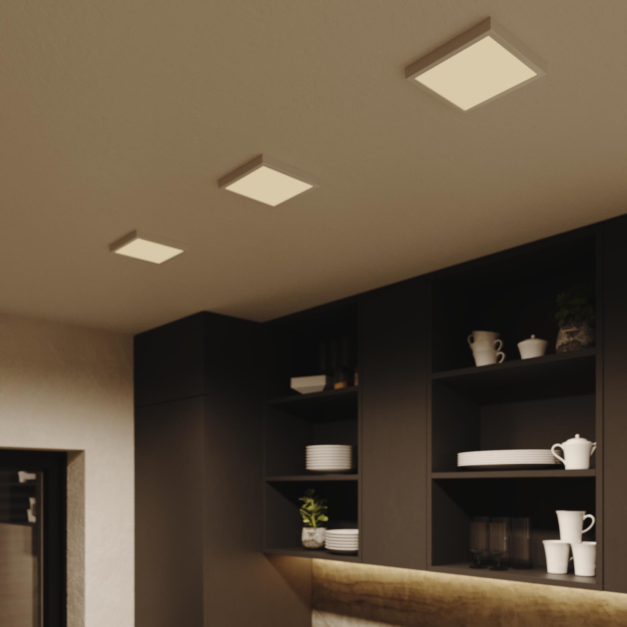 Kit 1 spot à fixer Sanoa module led blanc chaud/neutre 17x17 blanc INSPIRE - 4