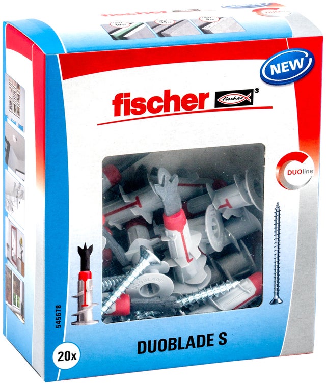Kit chevilles nylon FISCHER x 20, Diam. 8 x L.45 mm