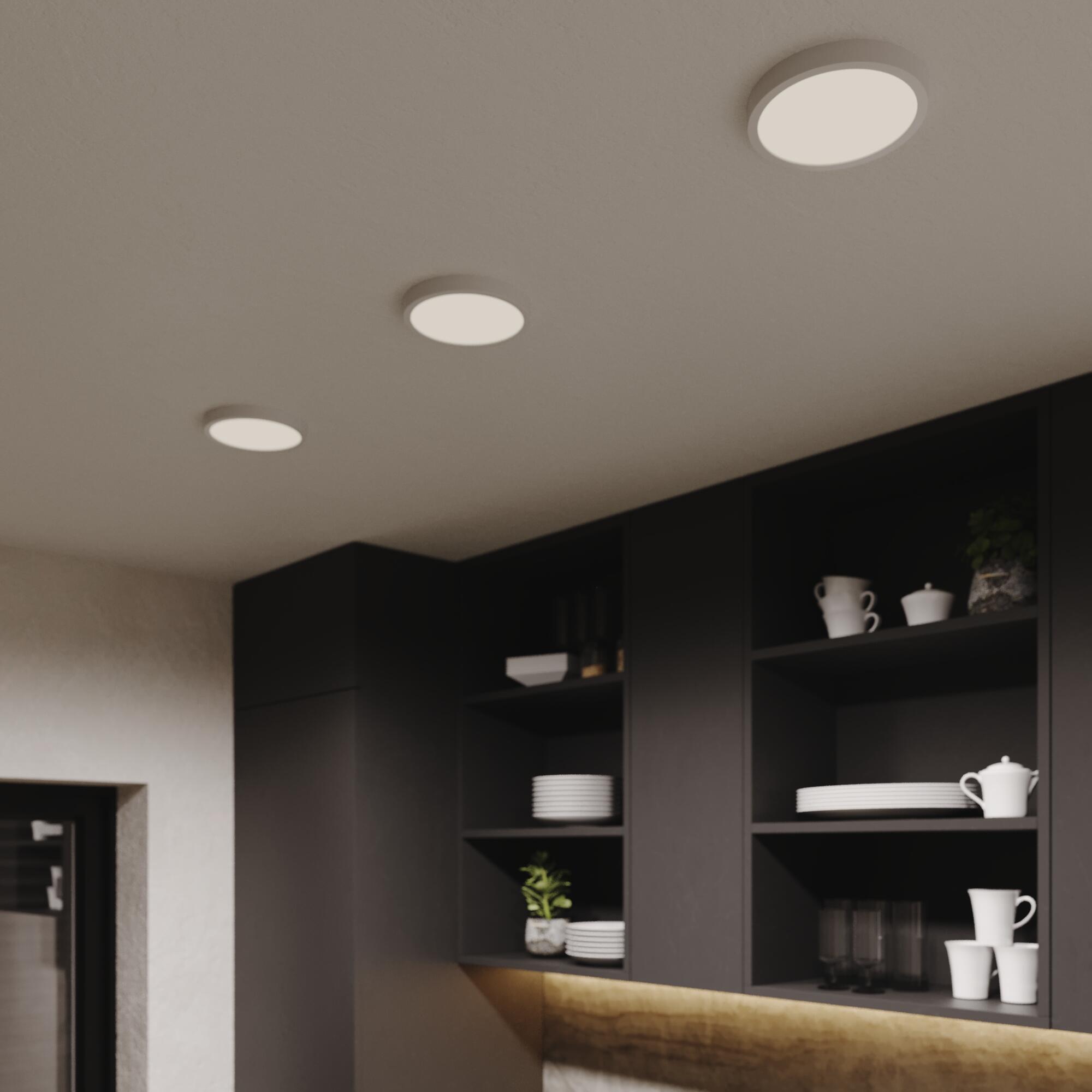 Foco de superficie redondo Sanoa IP44 2000lm branco Inspire - 10