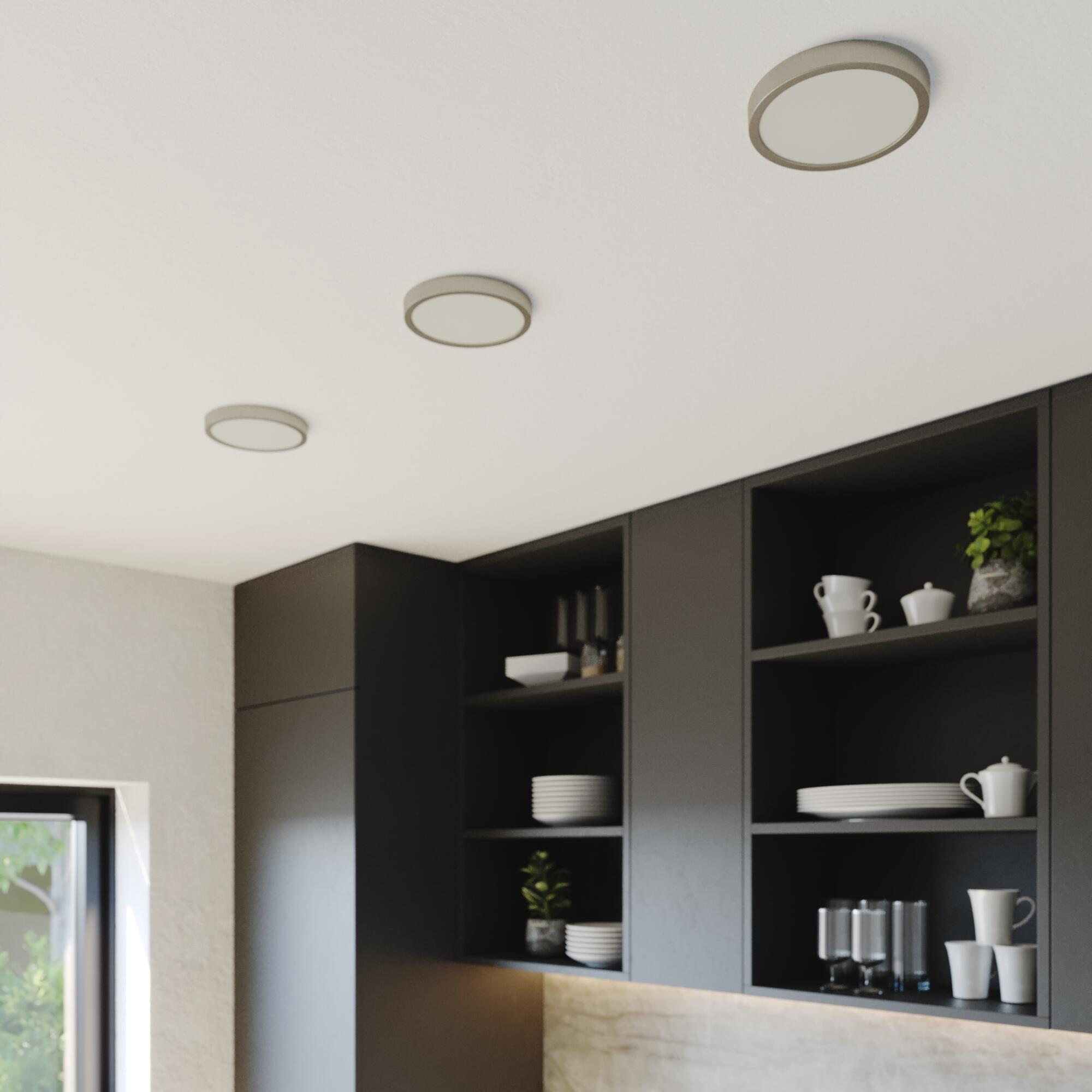 Foco de superficie redondo Sanoa IP44 2000lm cinzento Inspire - 9