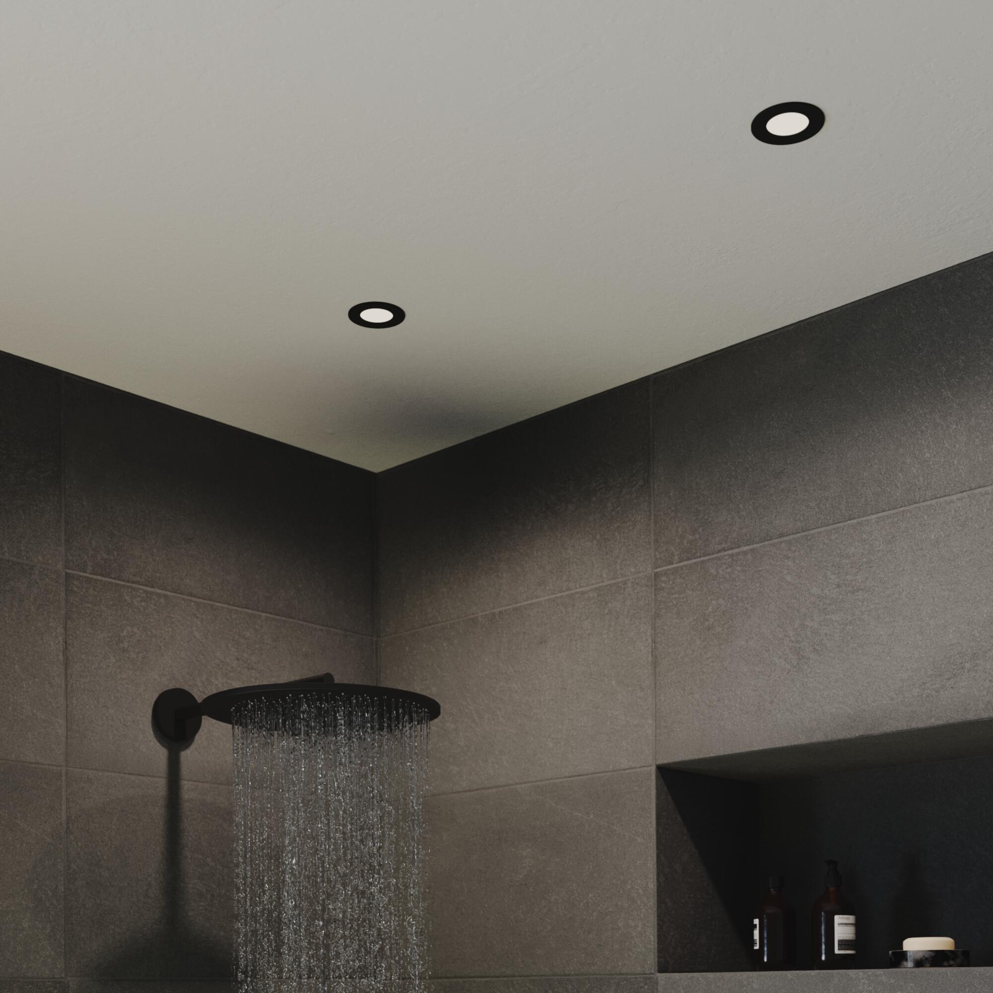 Faretto da incasso con fonte luminosa fisso Modulo LED INSPIRE nero  Ø 8.5 cm Luce bianco caldo - 3