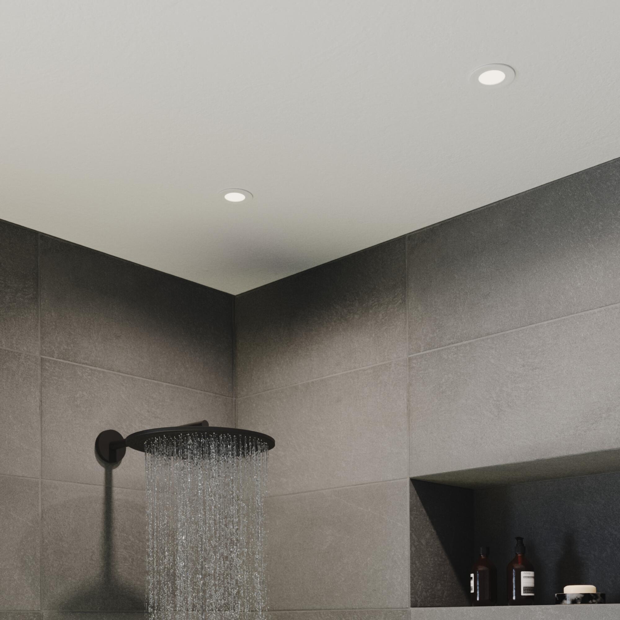 3 spots LED encastré salle de bain Kilia IP65, blanc chaud/neutre, blanc Inspire - 5