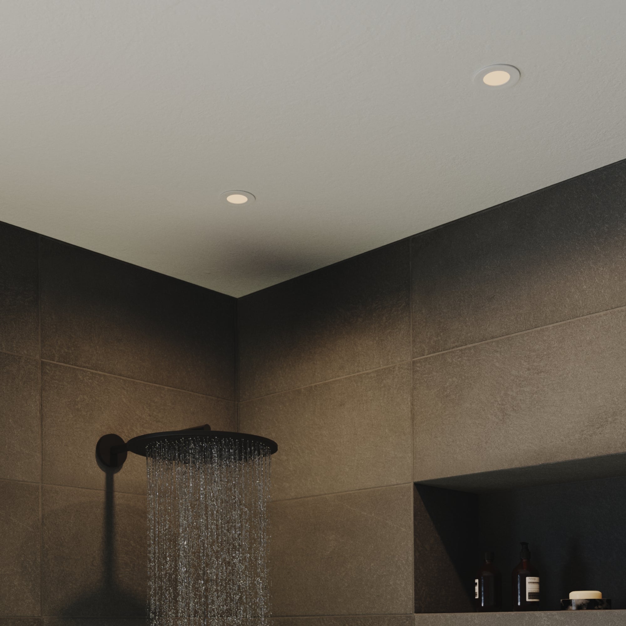 3 spots LED encastré salle de bain Kilia IP65, blanc chaud/neutre, blanc Inspire - 4