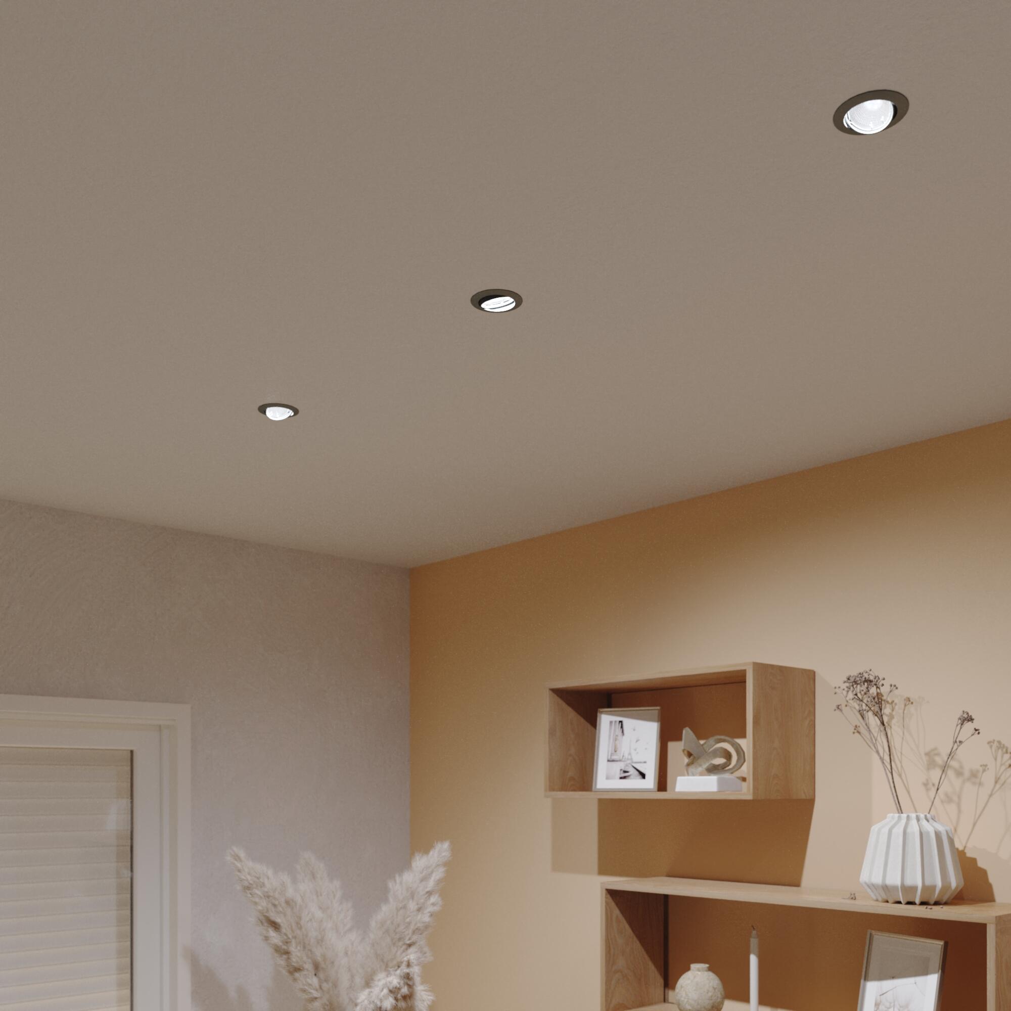 10x Set Lampada A Incasso Da Soffitto Faretti 12V 230V GU10 Orientabile Bianco E - Foto 7