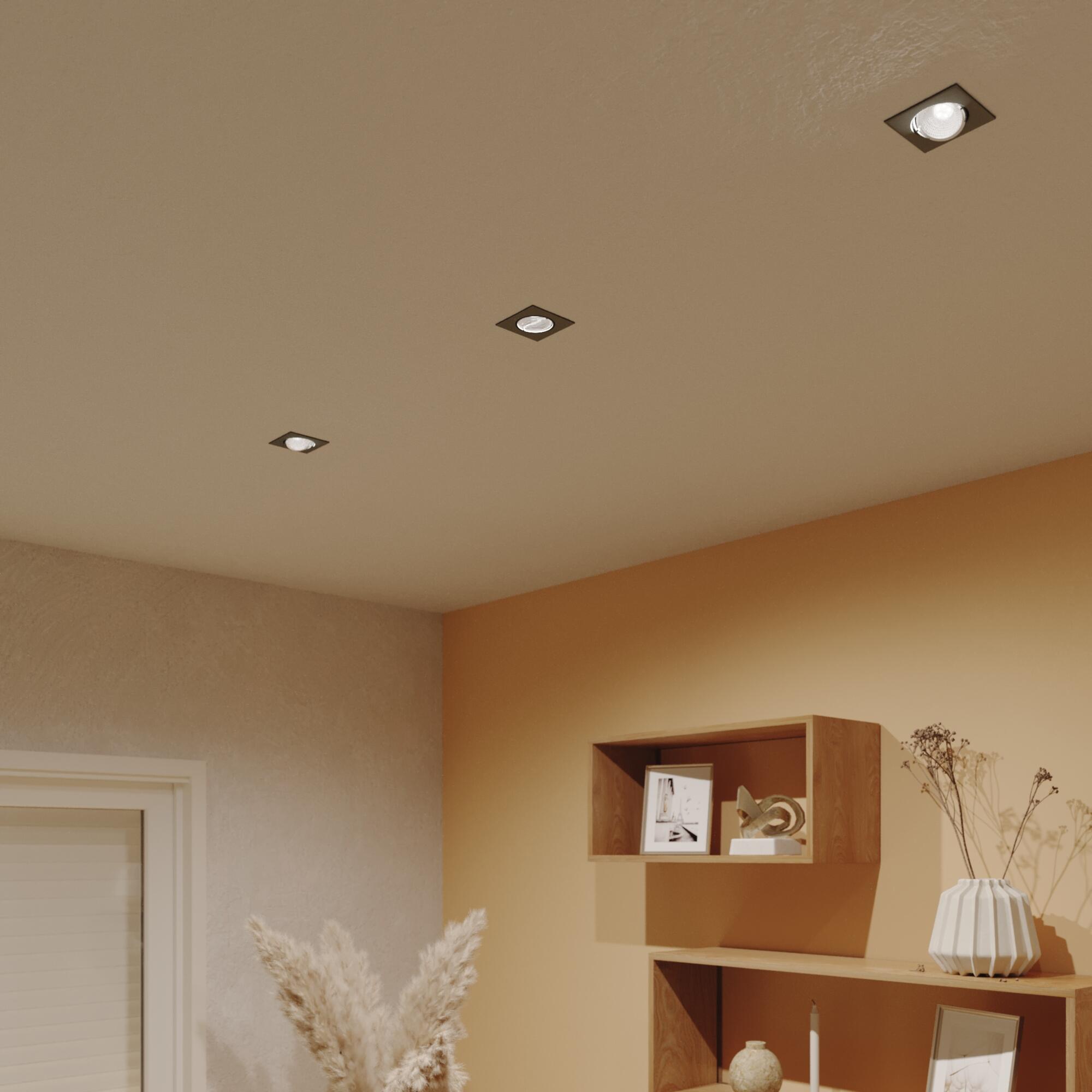 Aro para foco de encastrar Clane Inspire GU10/GU5.3 1 luz 8,2cm cinza - 4