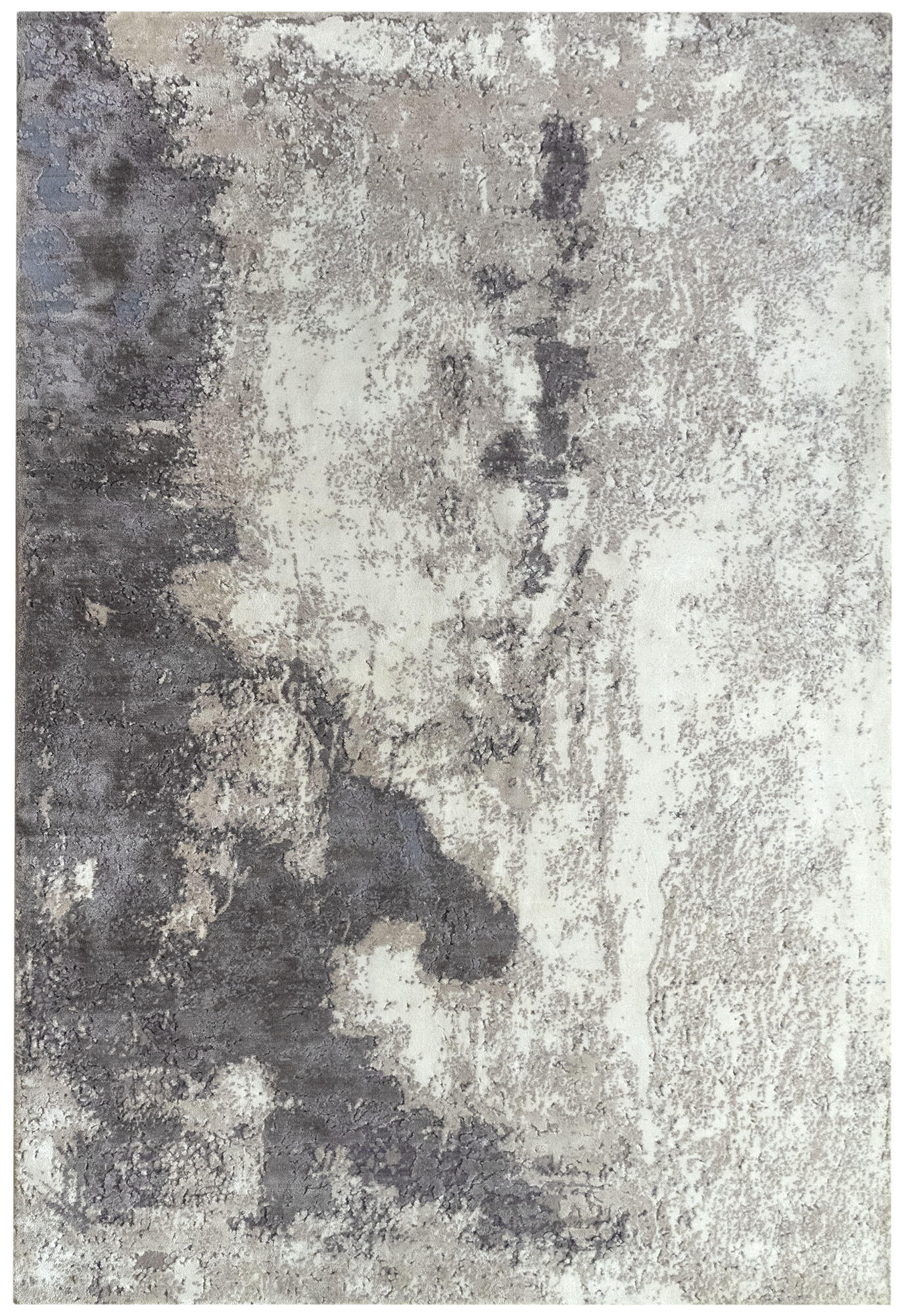 Alfombra lana alpes gris, marfil y beige 160x230cm
