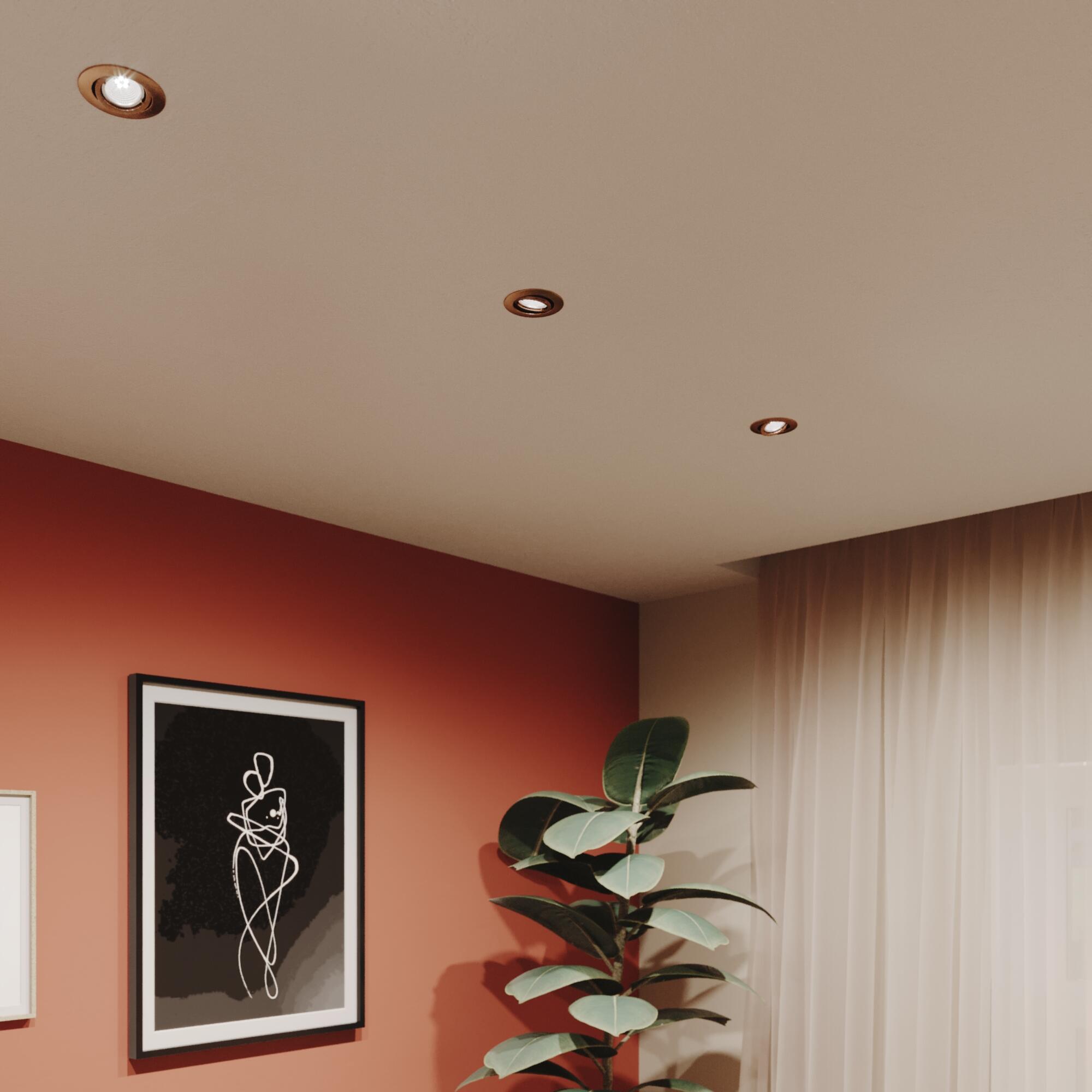 Oprawa stropowa oczko Bama miedziana GU10 Inspire - 4