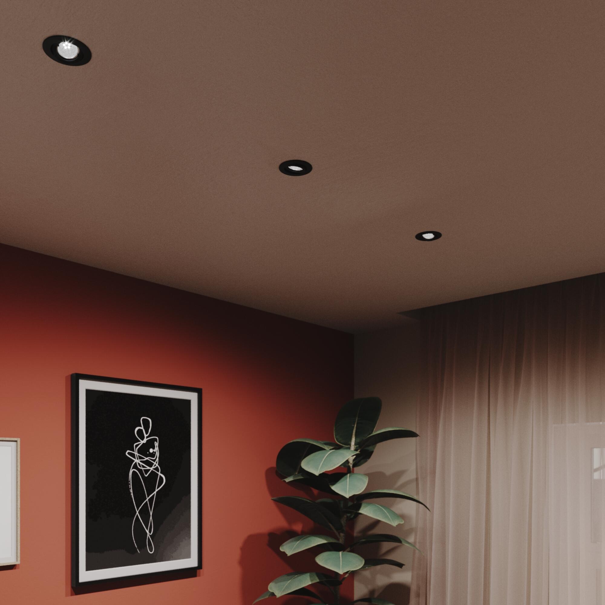 Oprawa stropowa oczko Bama 3 szt. GU10 czarny Inspire - 5