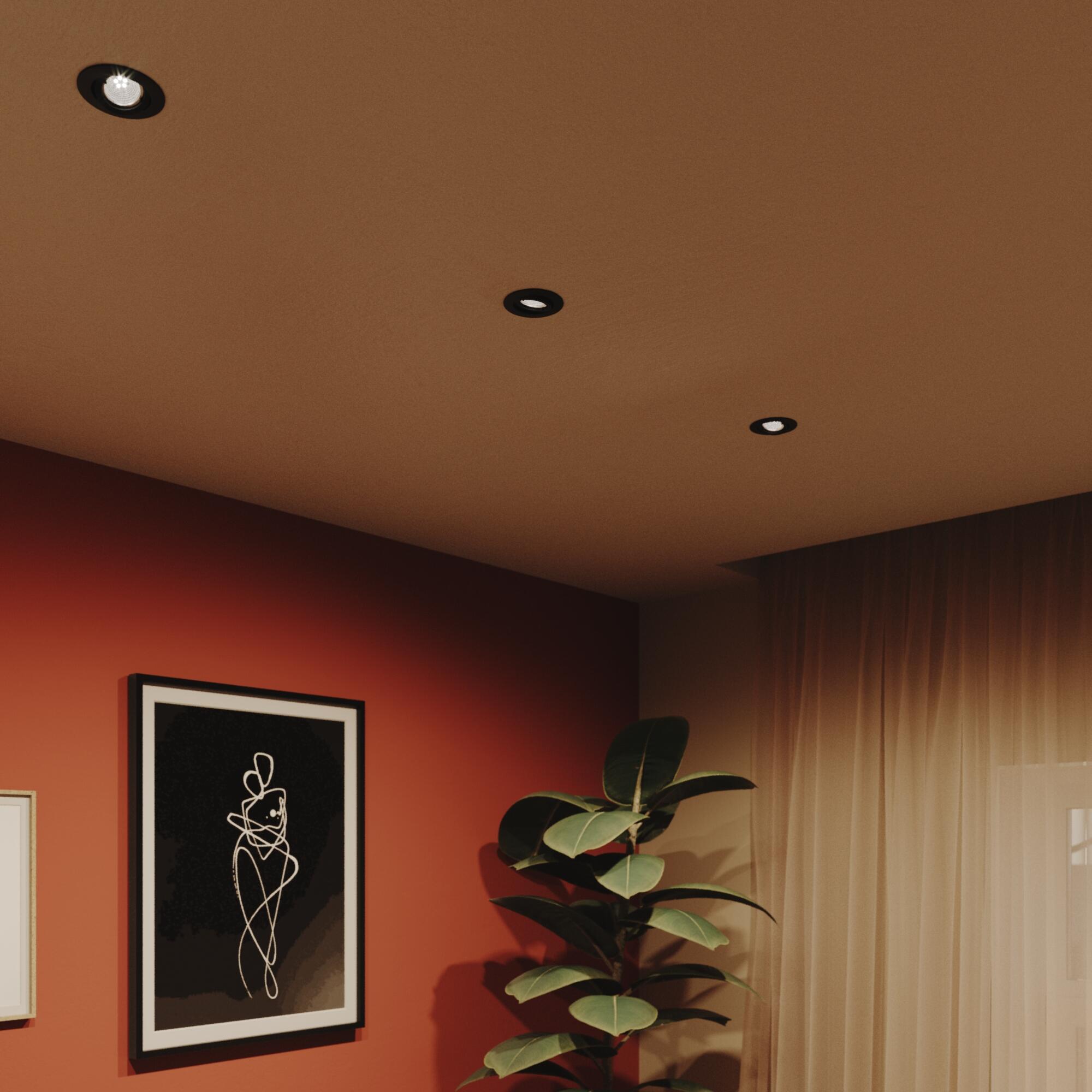 Oprawa stropowa oczko Bama 3 szt. GU10 czarny Inspire - 3