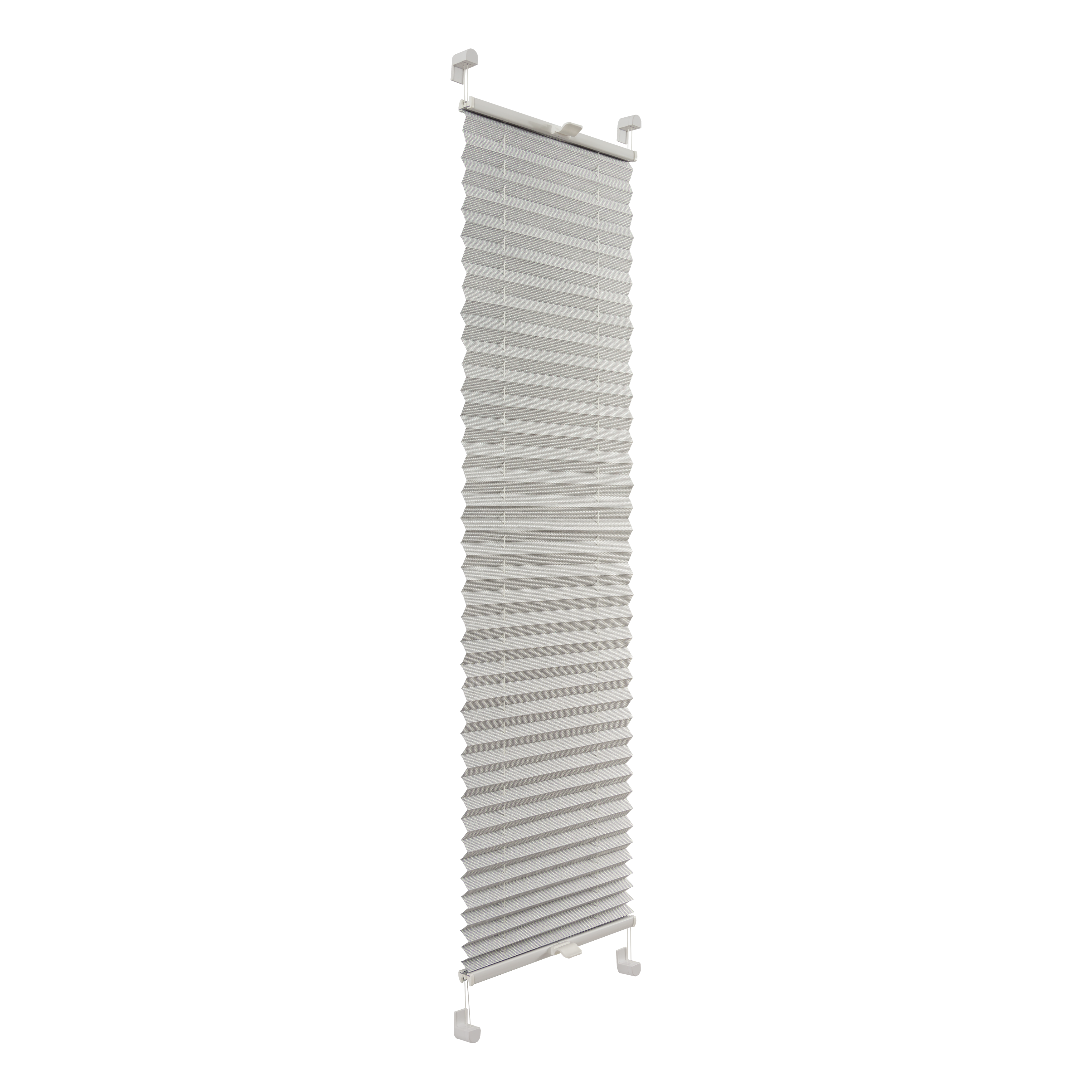 Roleta plisowana Drewnopodobna Srebro 64 x 120 cm