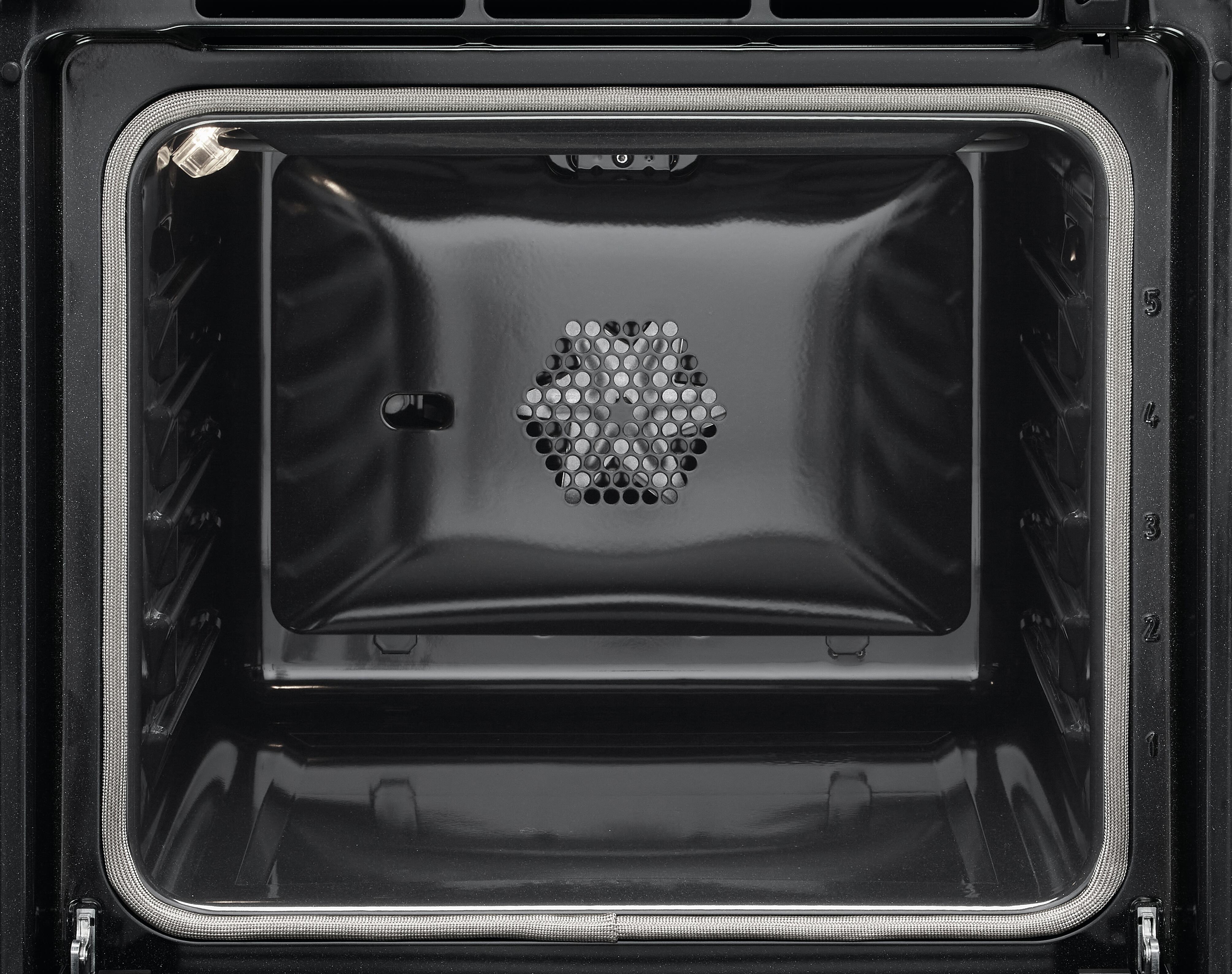 Four chaleur tournante brassée, pyrolyse, BRANDT BKFP243X, Inox - 2