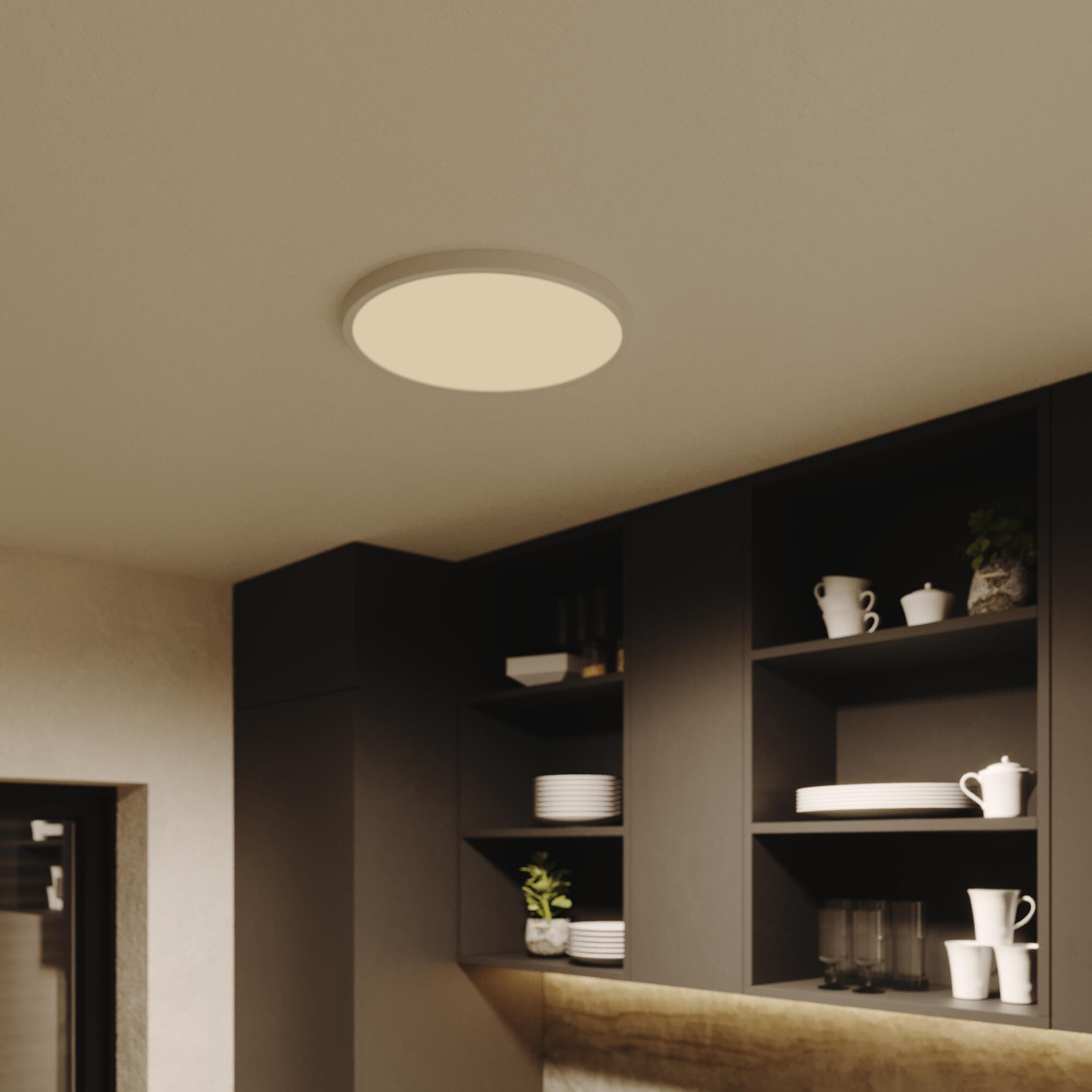 Painel LED redondo Sanoa Inspire 4000lm IP44 40x40 cm branco - 11