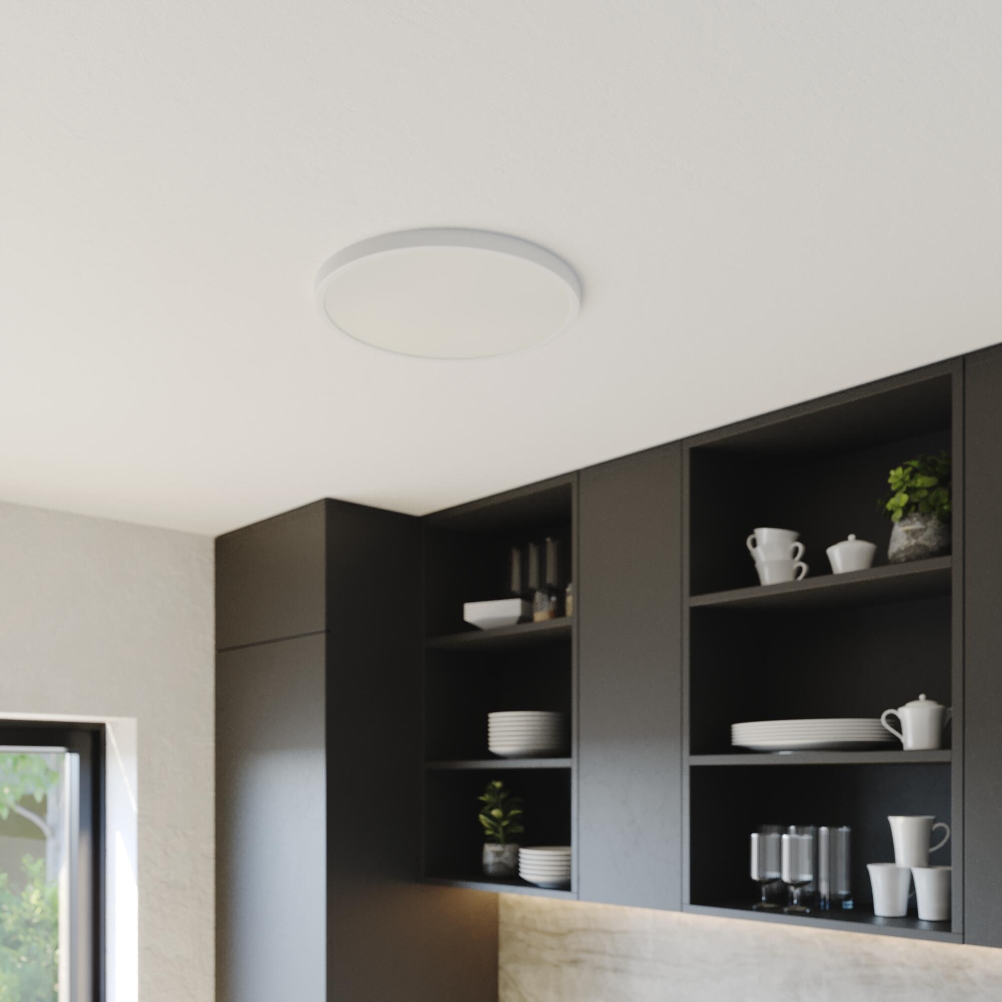 Painel LED redondo Sanoa Inspire 4000lm IP44 40x40 cm branco - 9