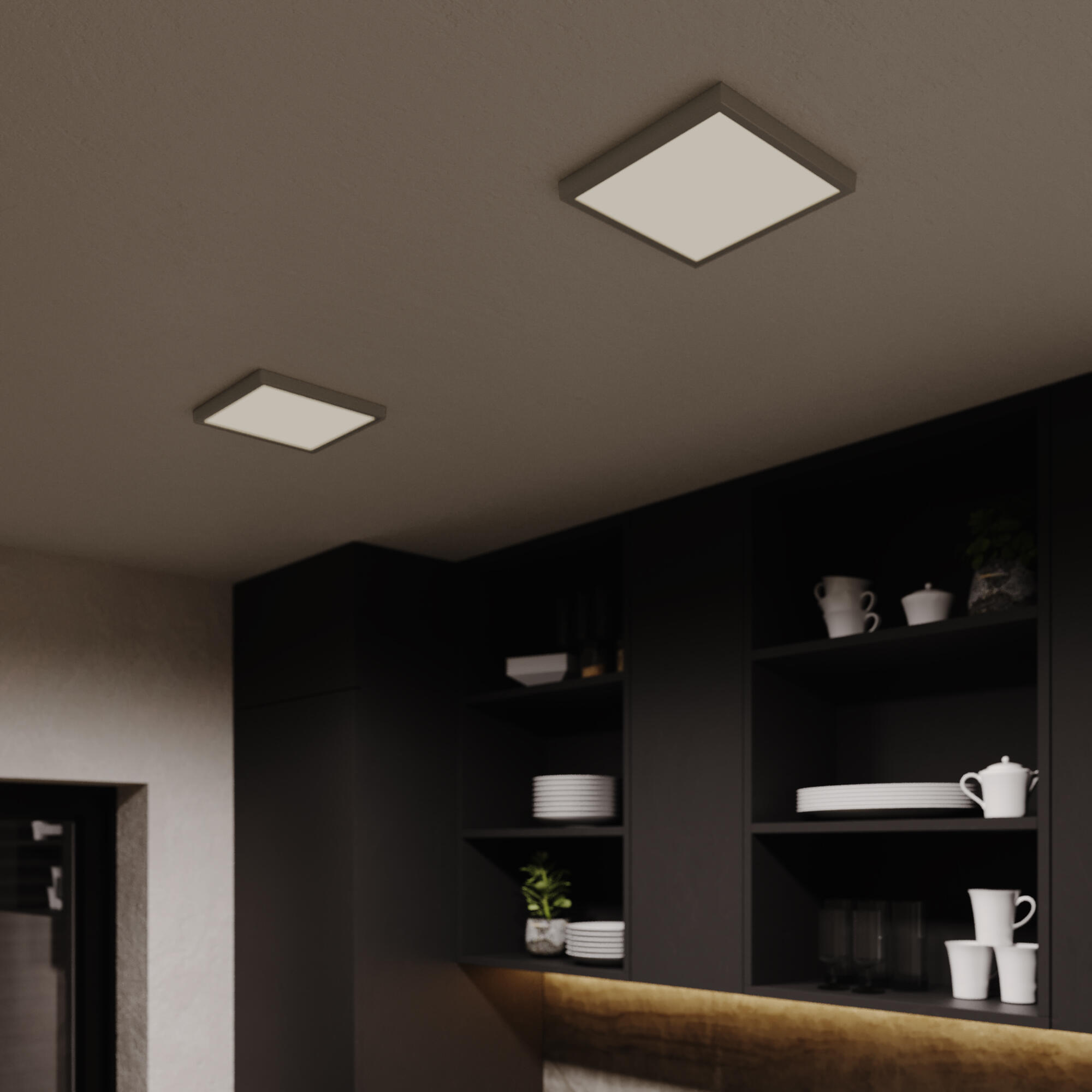 Faretto da incasso con fonte luminosa fisso Modulo LED INSPIRE SANOA nichel 2X22.5 cm Luce cct da bianco caldo a bianco freddo - 4