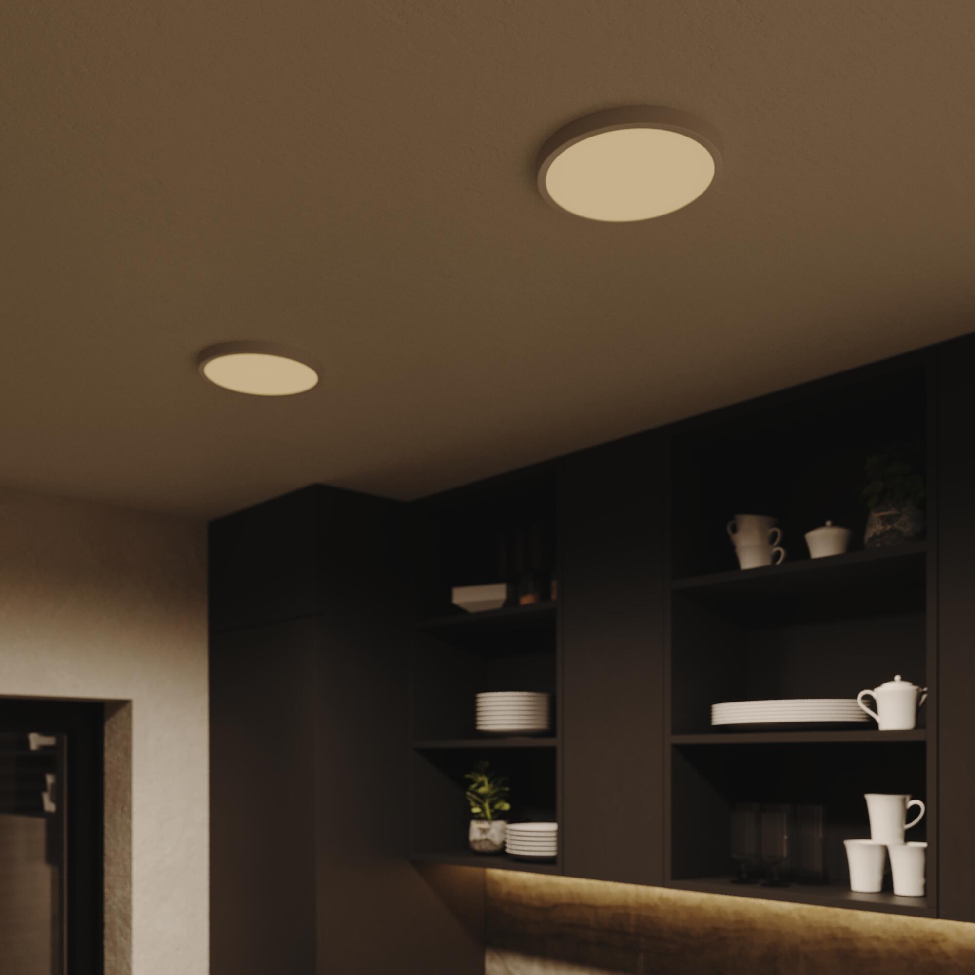 Kit 1 spot à fixer Sanoa module led blanc chaud/neutre D22.5 rond blanc INSPIRE - 6