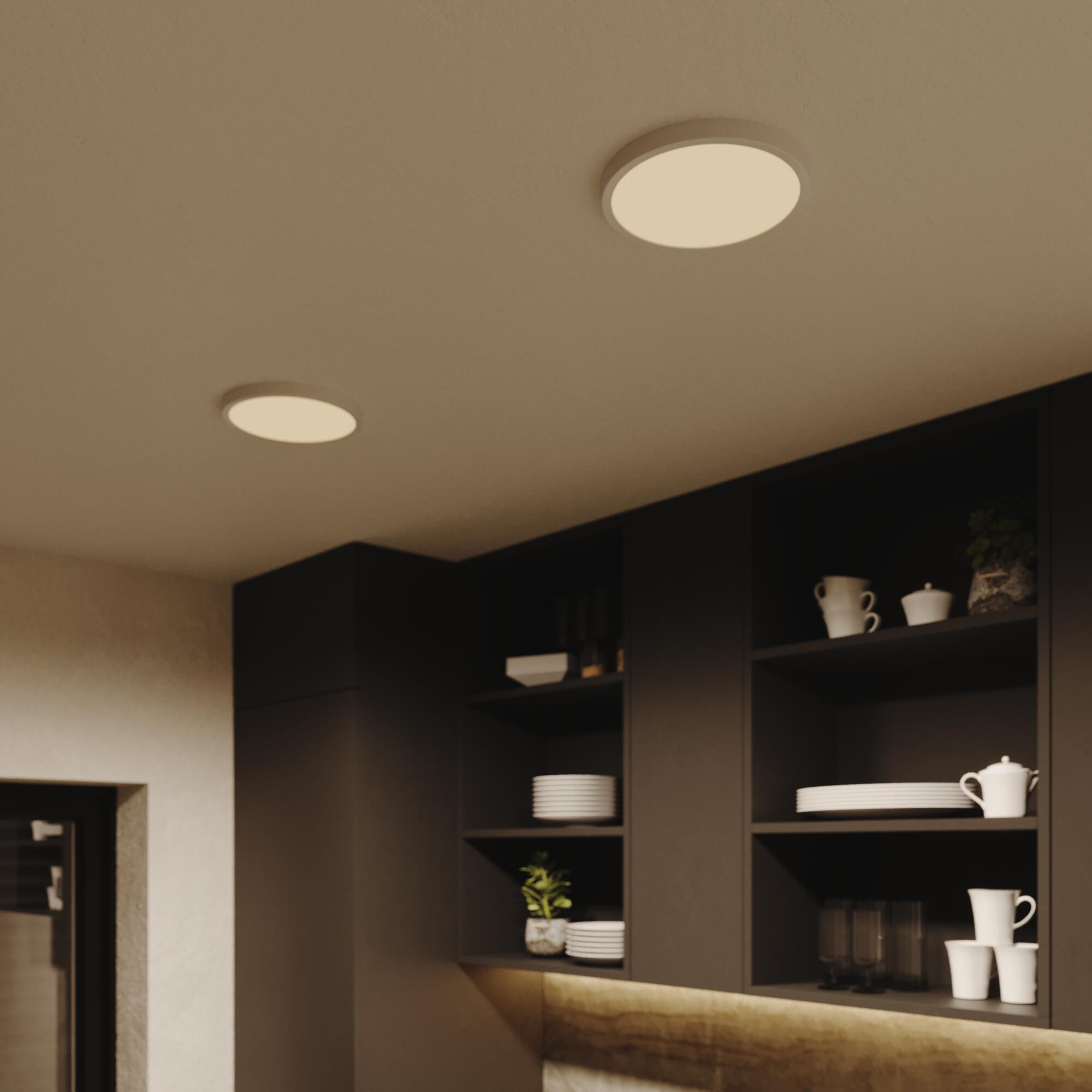 Kit 1 spot à fixer Sanoa module led blanc chaud/neutre D22.5 rond blanc INSPIRE - 4