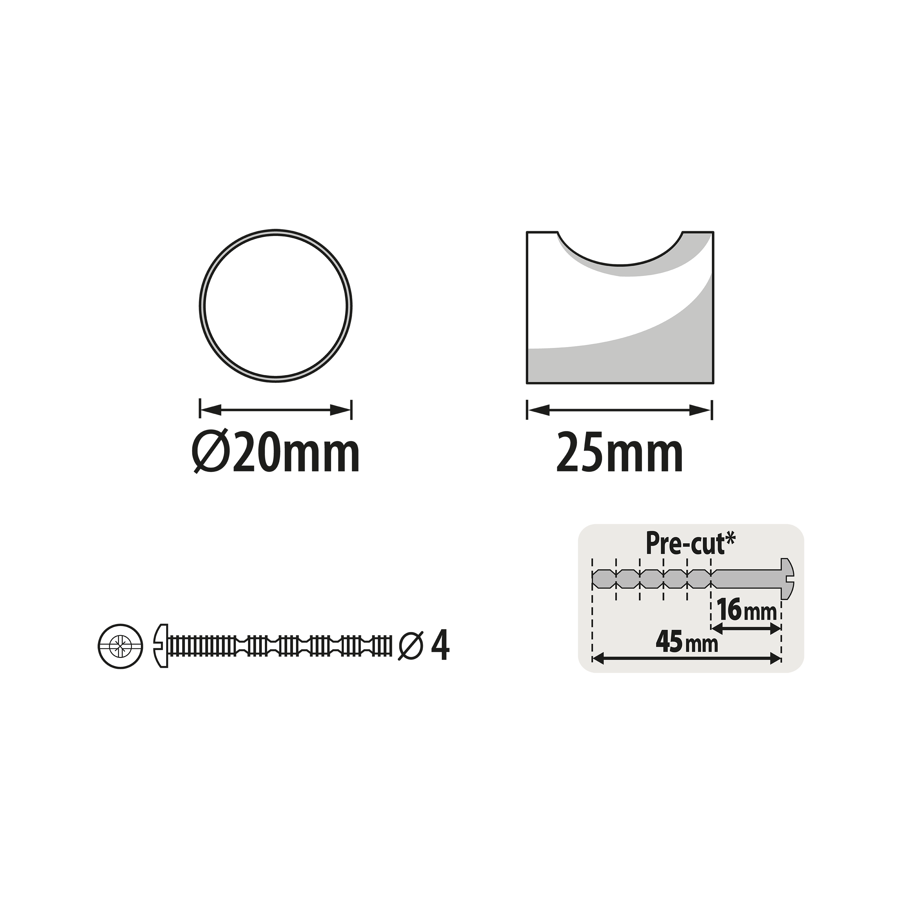 Puxador para móvel alumínio escovado dourado 19,5 mm Inspire Omna - 6