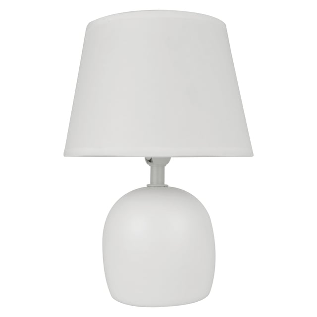 Candeeiro de mesa Poki E14 cerâmica branco Inspire