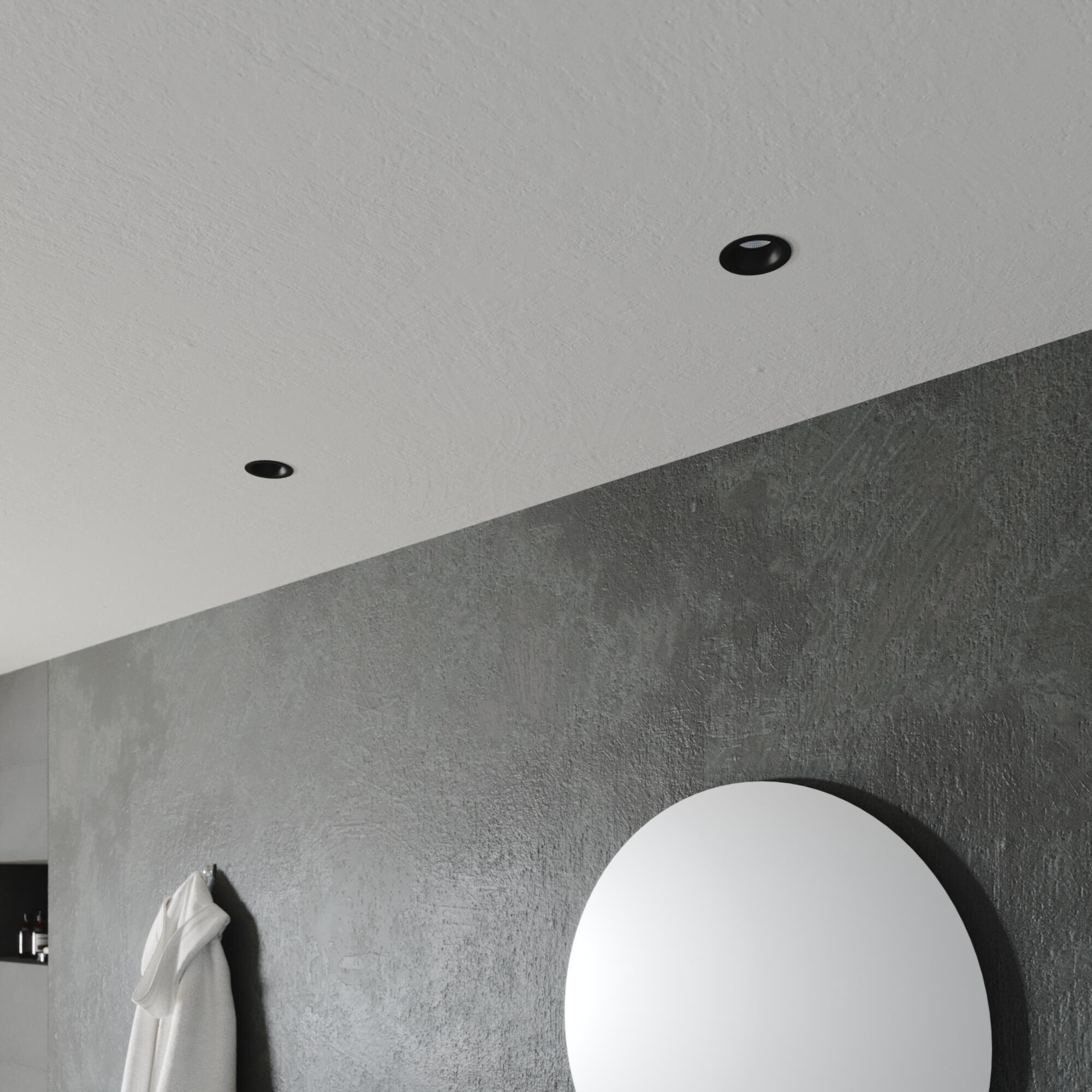 Kit 1 spot à encastrer fixe Edolo led, blanc chaud / neutre, D8,5 INSPIRE noir - 3