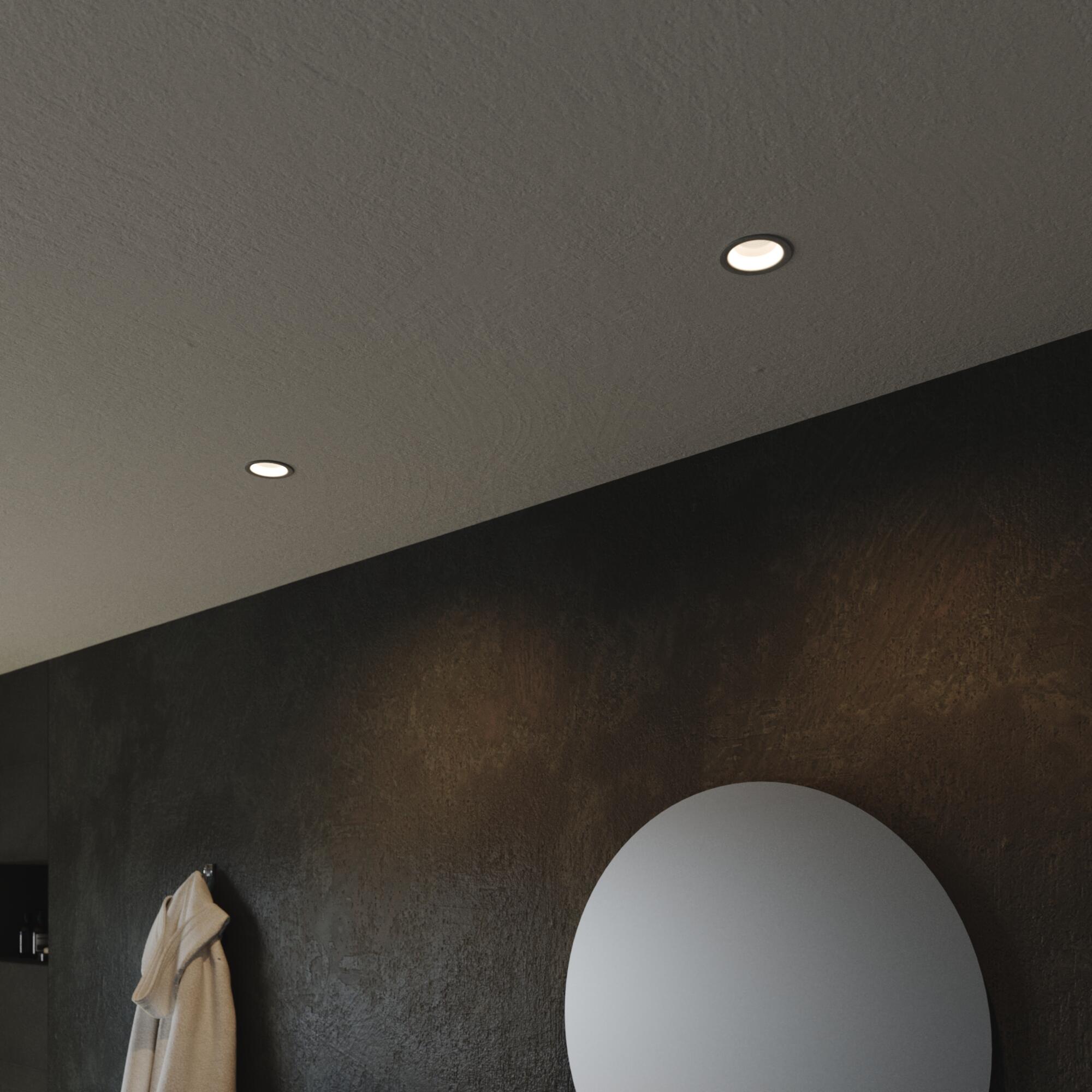 Kit 1 spot à encastrer fixe Edolo led, blanc chaud / neutre, D8,5 INSPIRE blanc - 4