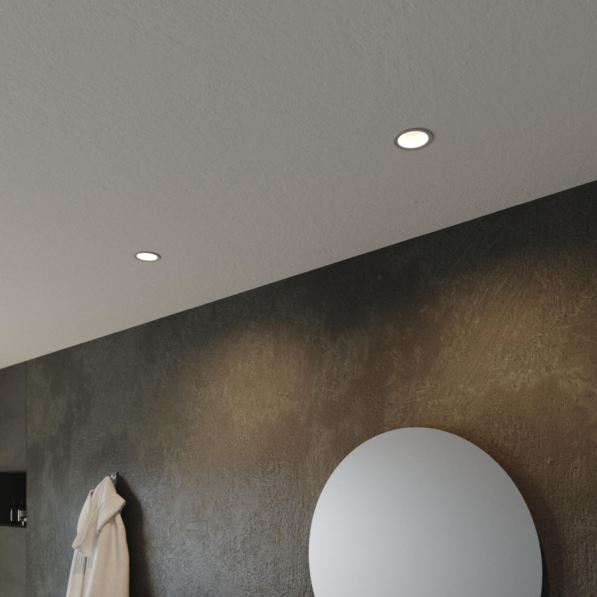 Kit 1 spot à encastrer fixe Edolo led, blanc chaud / neutre, D8,5 INSPIRE blanc - 3