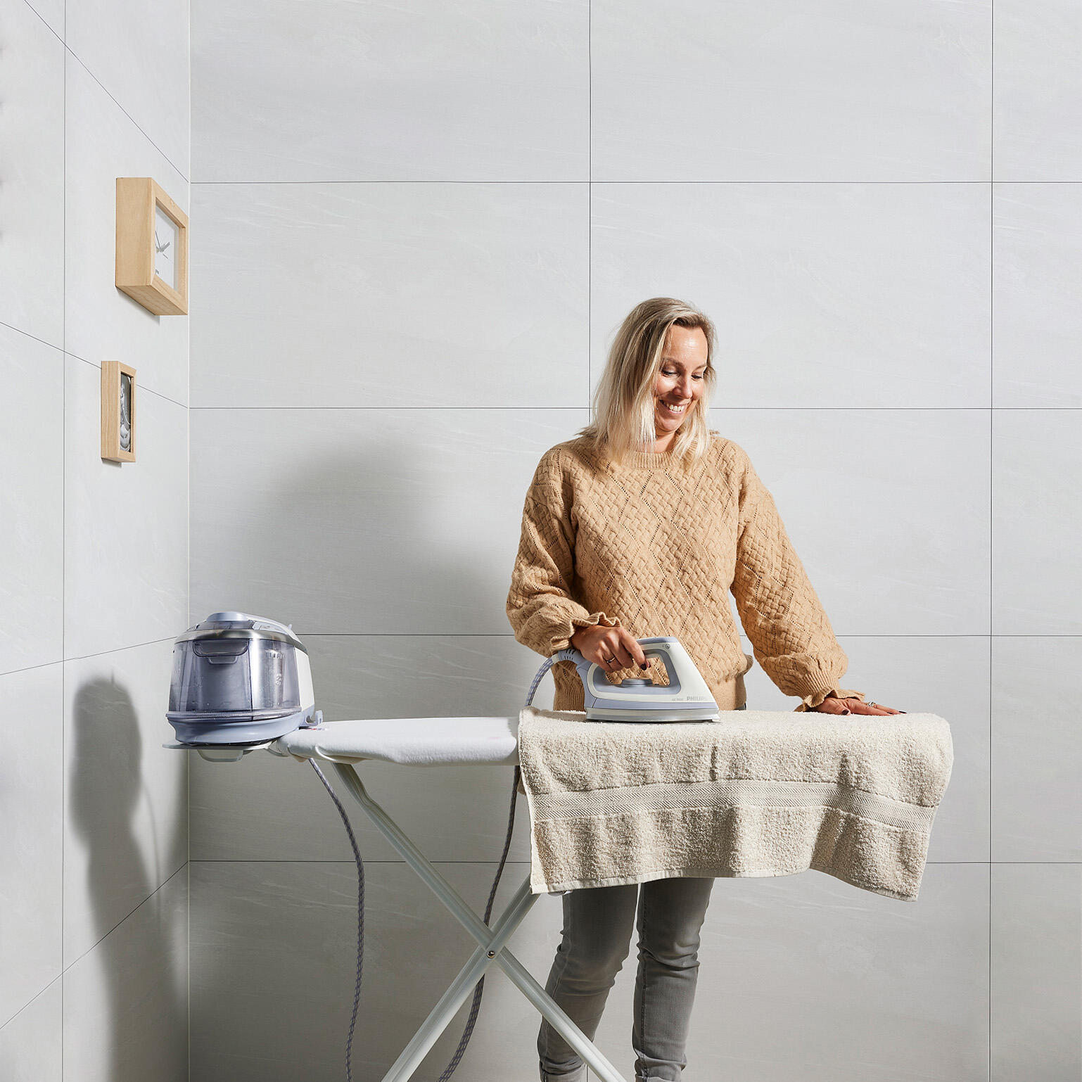 Dalle murale PVC murale beige Larisa DUMAWALL, L.65 x l.37.5 cm - 2