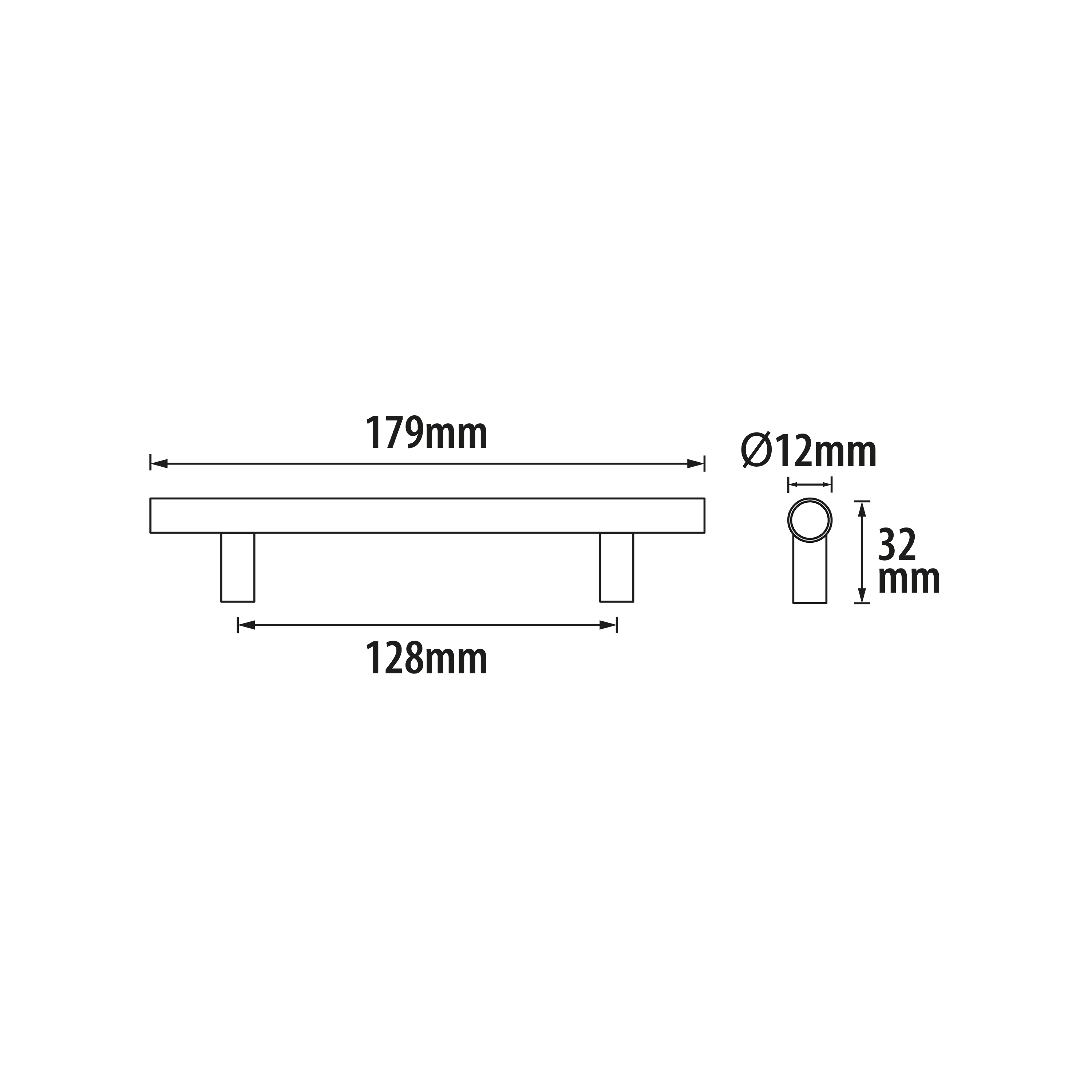 Uchwyt meblowy Sara 128 mm srebrny Inspire - 7