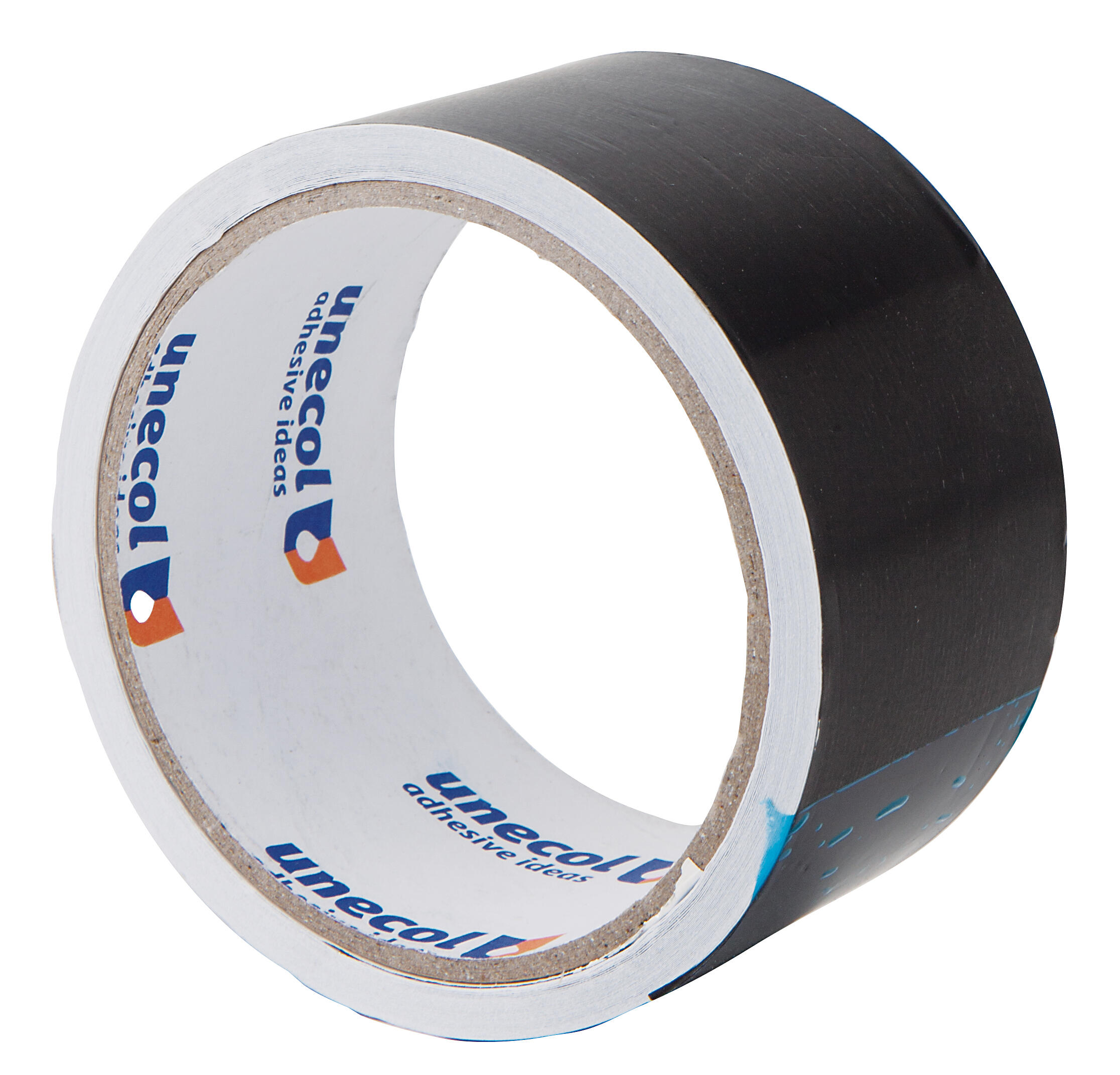 Cinta aluminio unecol 50mm 10 m 30 micras color negro