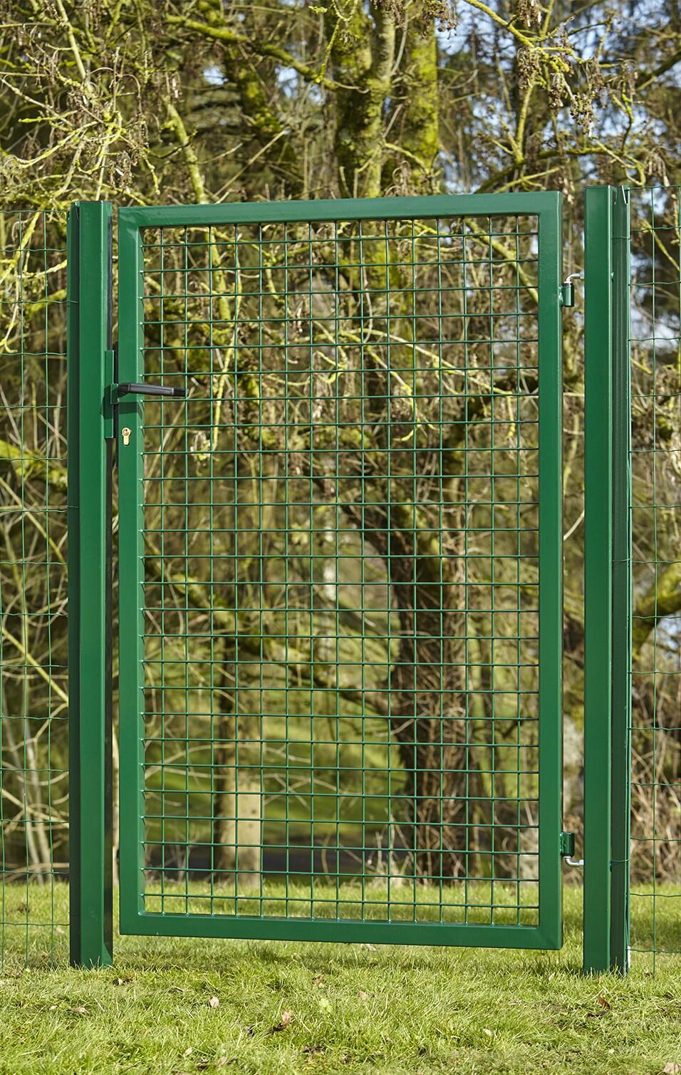 Portillon grillagé Garden + vert, l.100x H.150 cm - 2