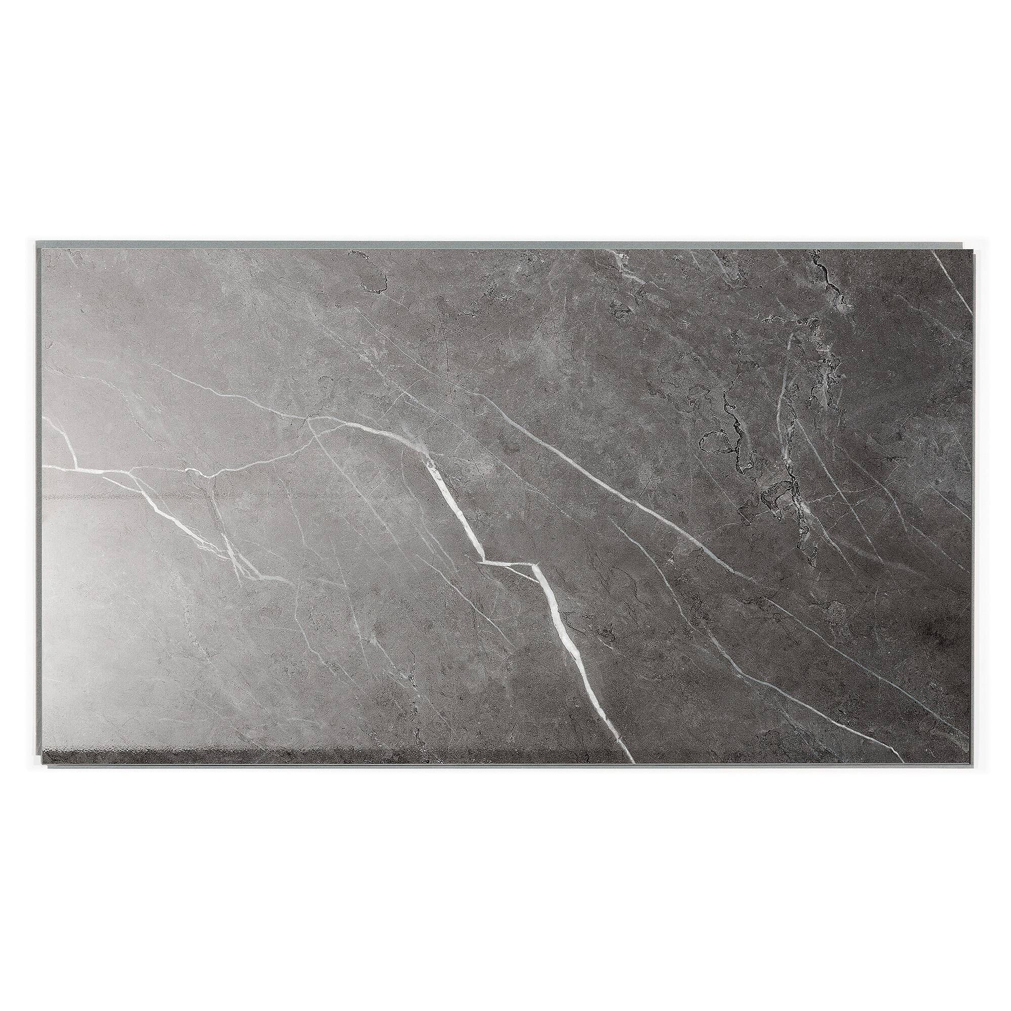 Revestimiento de pared decorativo efecto mármol de PVC Gloss Porto negro de 65x37.5cm - 2