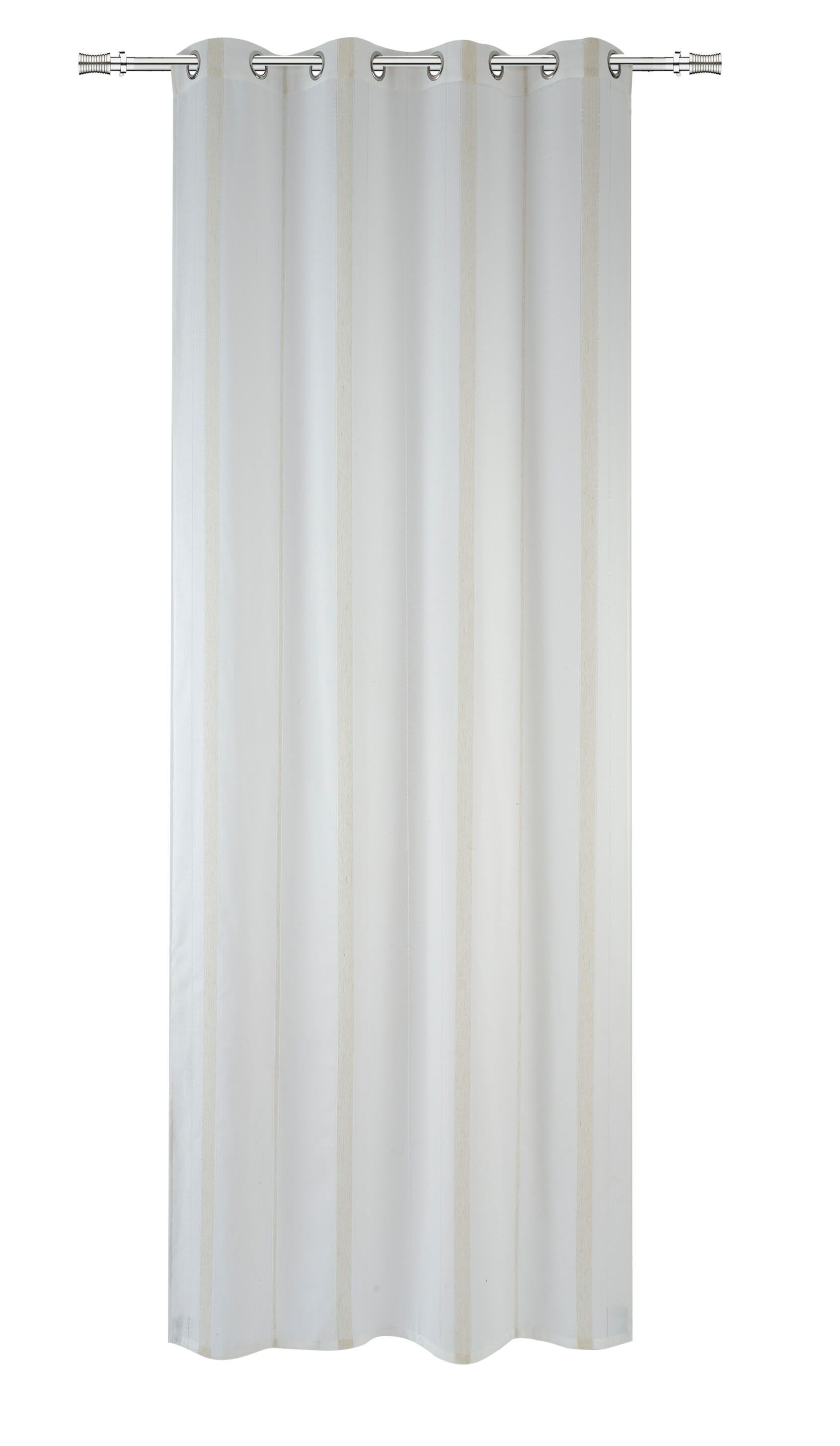 Cortinado ilhós Aranjuez semi-transparente 140x280cm bege Inspire - 2