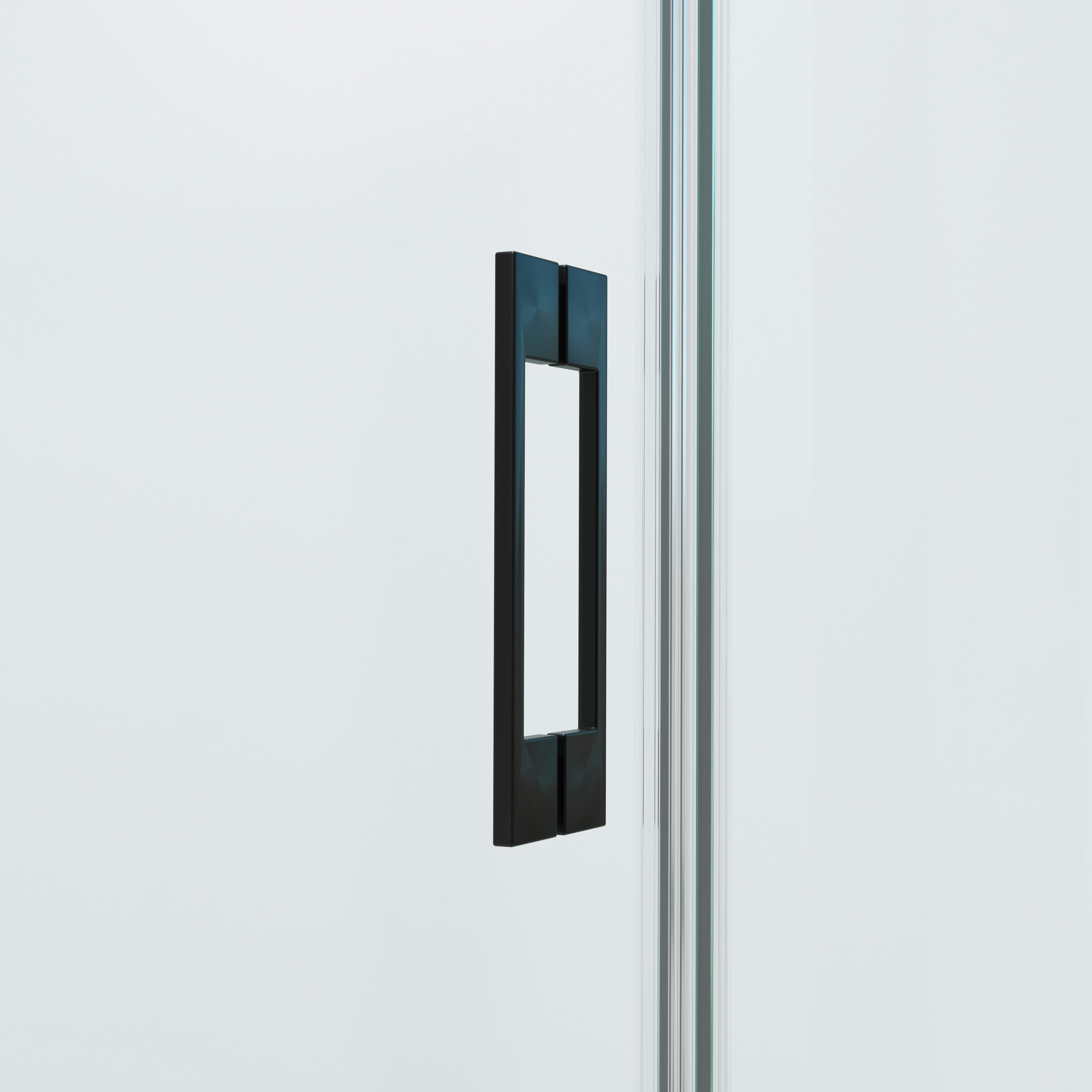 Mampara corredera Vitria transparente perfil negro mate 6mm (160-165)x150cm - 10