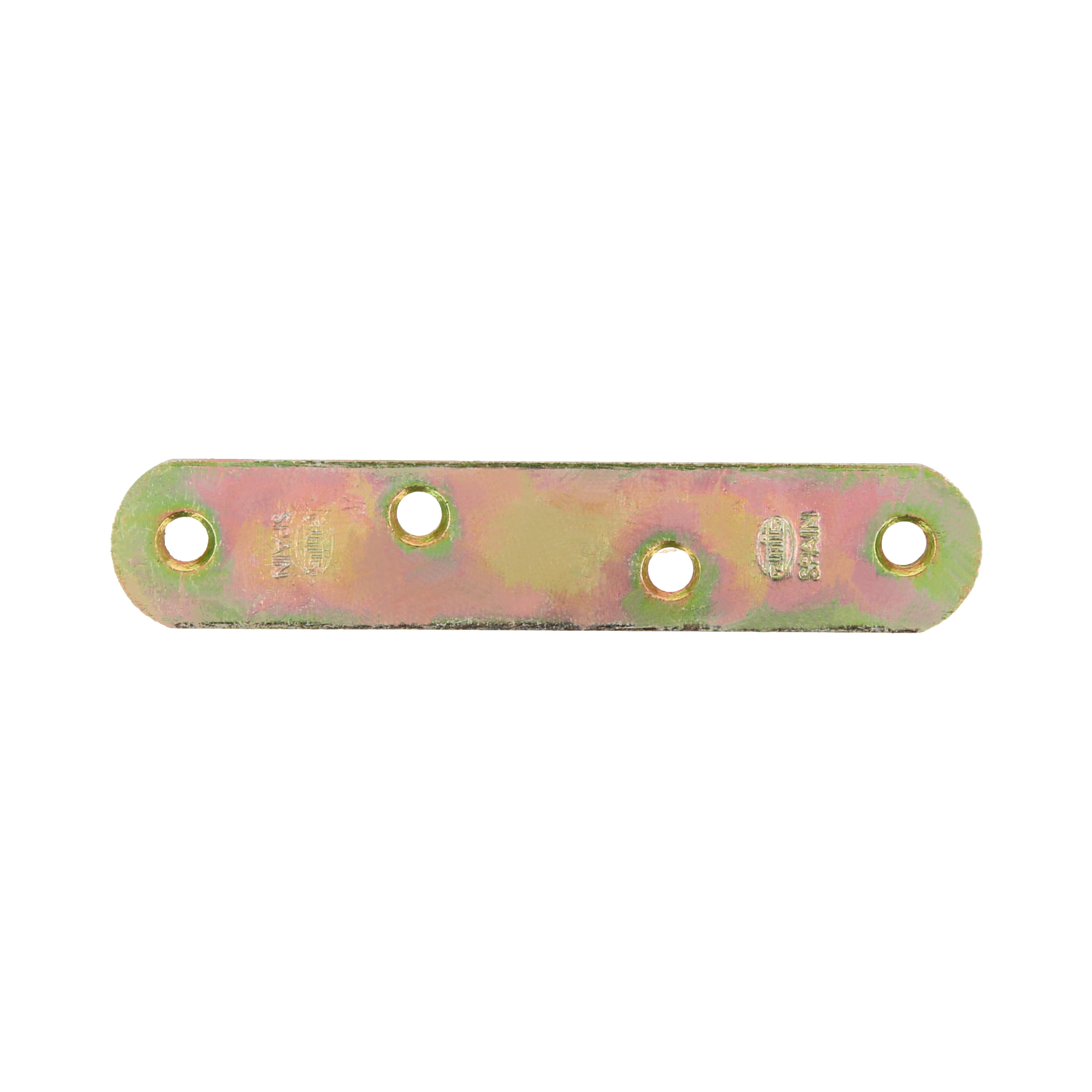 Placa de unión de acero con acabado bicromatado 100 x 19 mm - 3