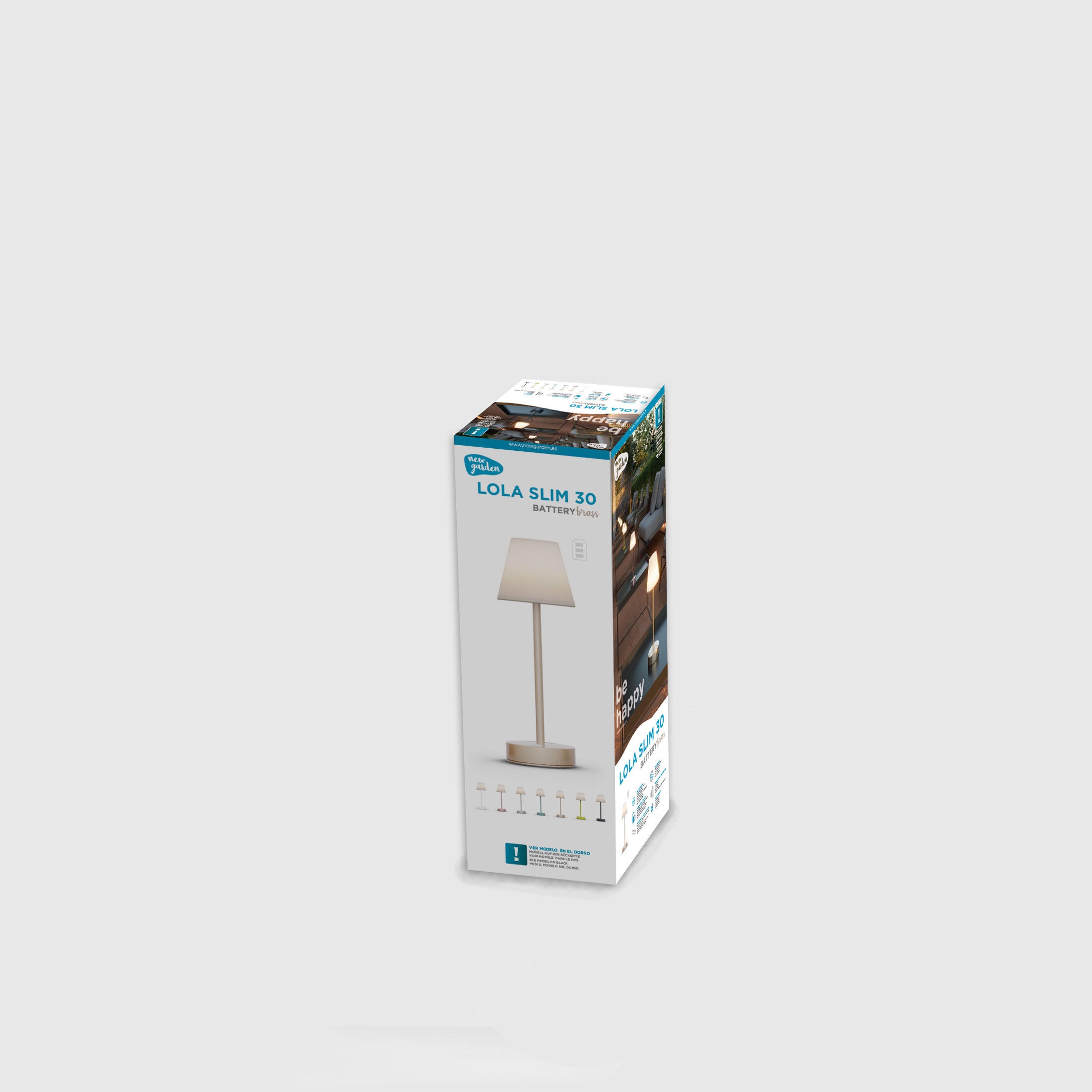 Candeeiro de mesa exterior LED LOLA SLIM 2W 4000K DOURADO - 6