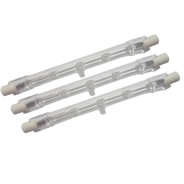 3 ampoules halogène, crayon R7S, 118mm, 2137lm = 133W, dimmable, LEXMAN