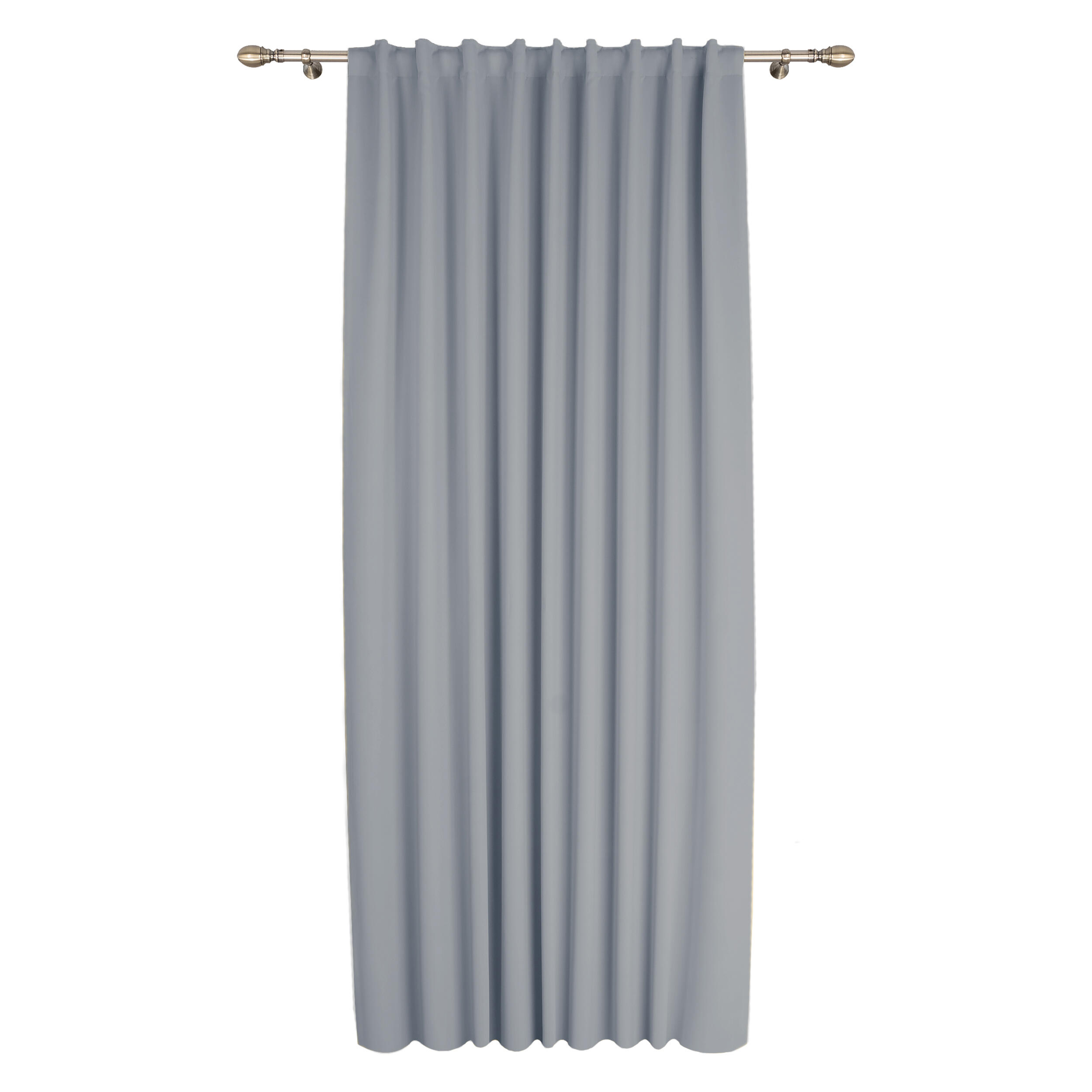 Tenda INSPIRE Carol grigio, fettuccia e passanti nascosti 200x280 cm - 4