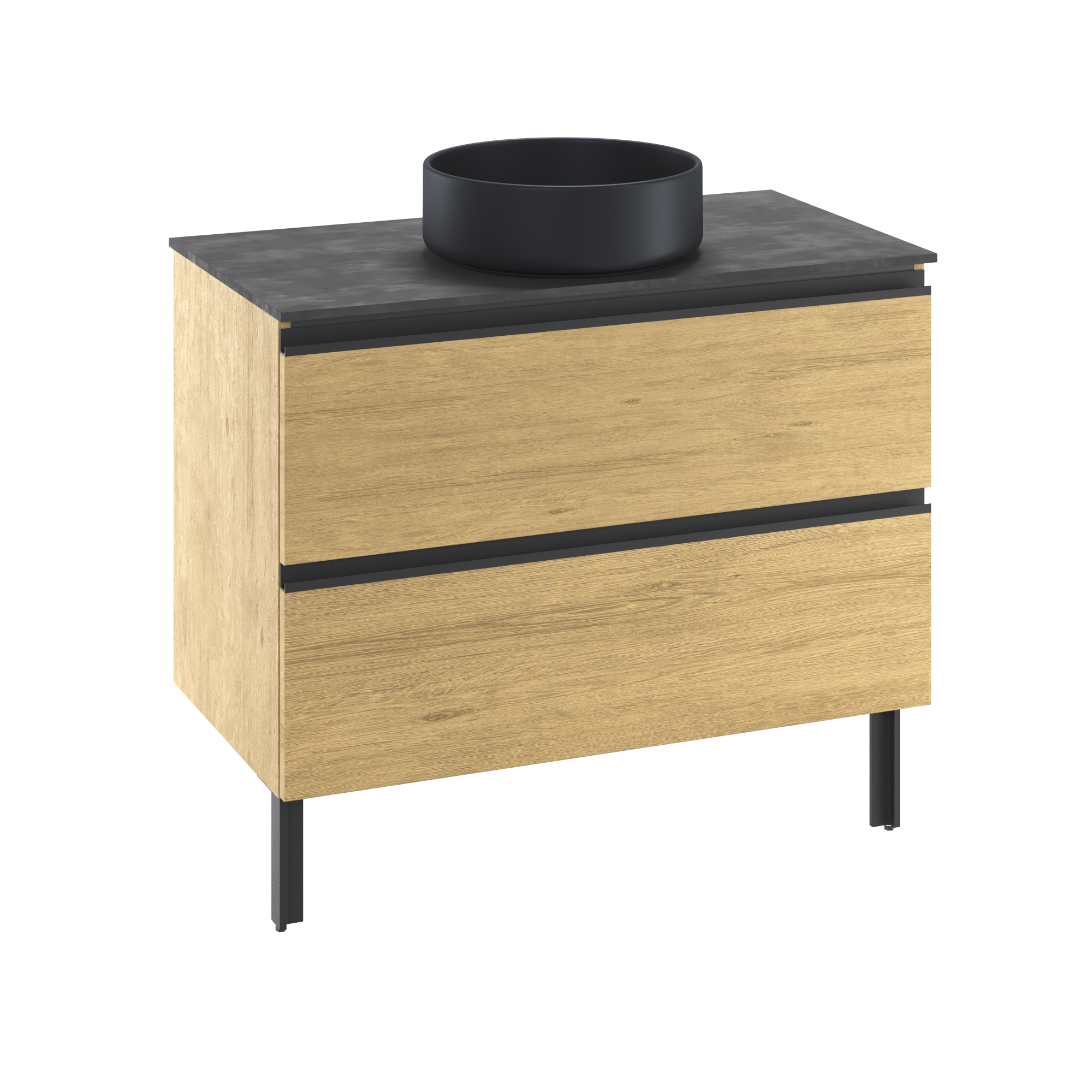 Pied ajustable INSPIRE Studio noir anodisé - 3