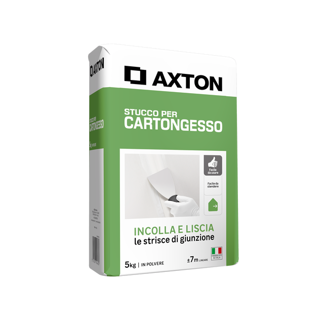 Stucco in polvere per interno AXTON 5 kg bianco