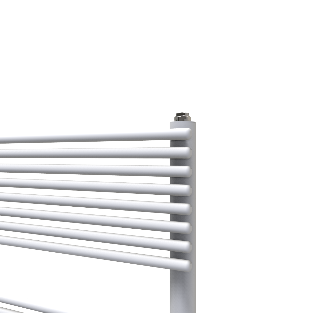 Scaldasalviette ad acqua calda DE'LONGHI SLIM bianco matt interasse 450 mm, L 50 x H 107.7 cm - 5