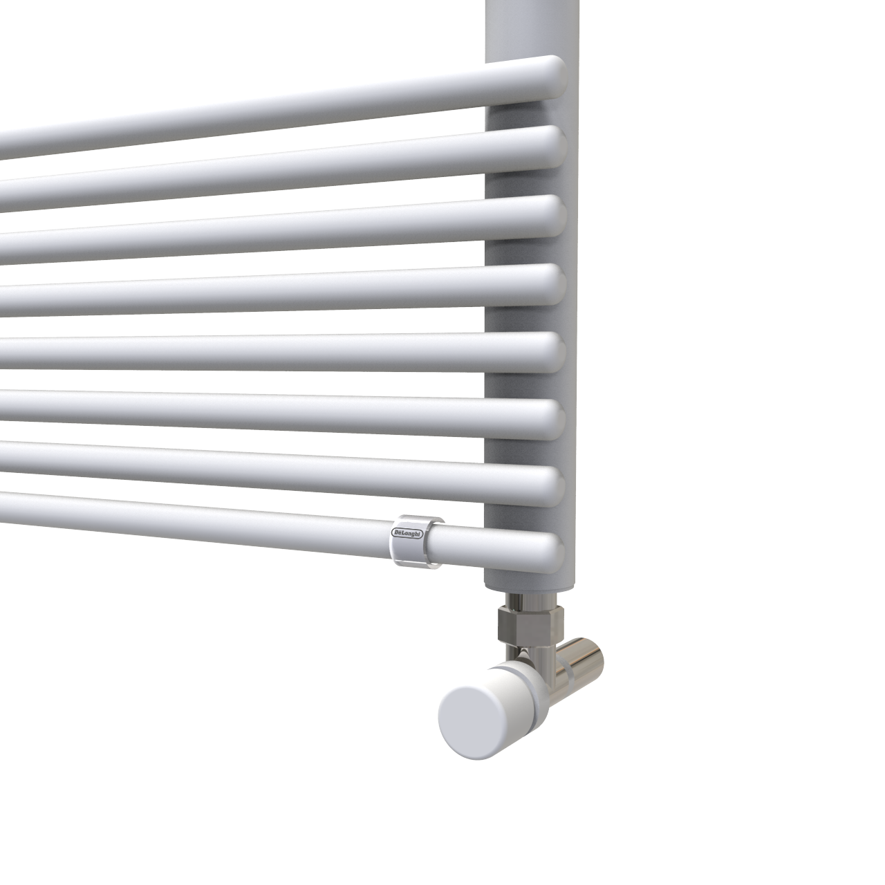 Scaldasalviette ad acqua calda DE'LONGHI SLIM bianco matt interasse 450 mm, L 50 x H 107.7 cm - 4