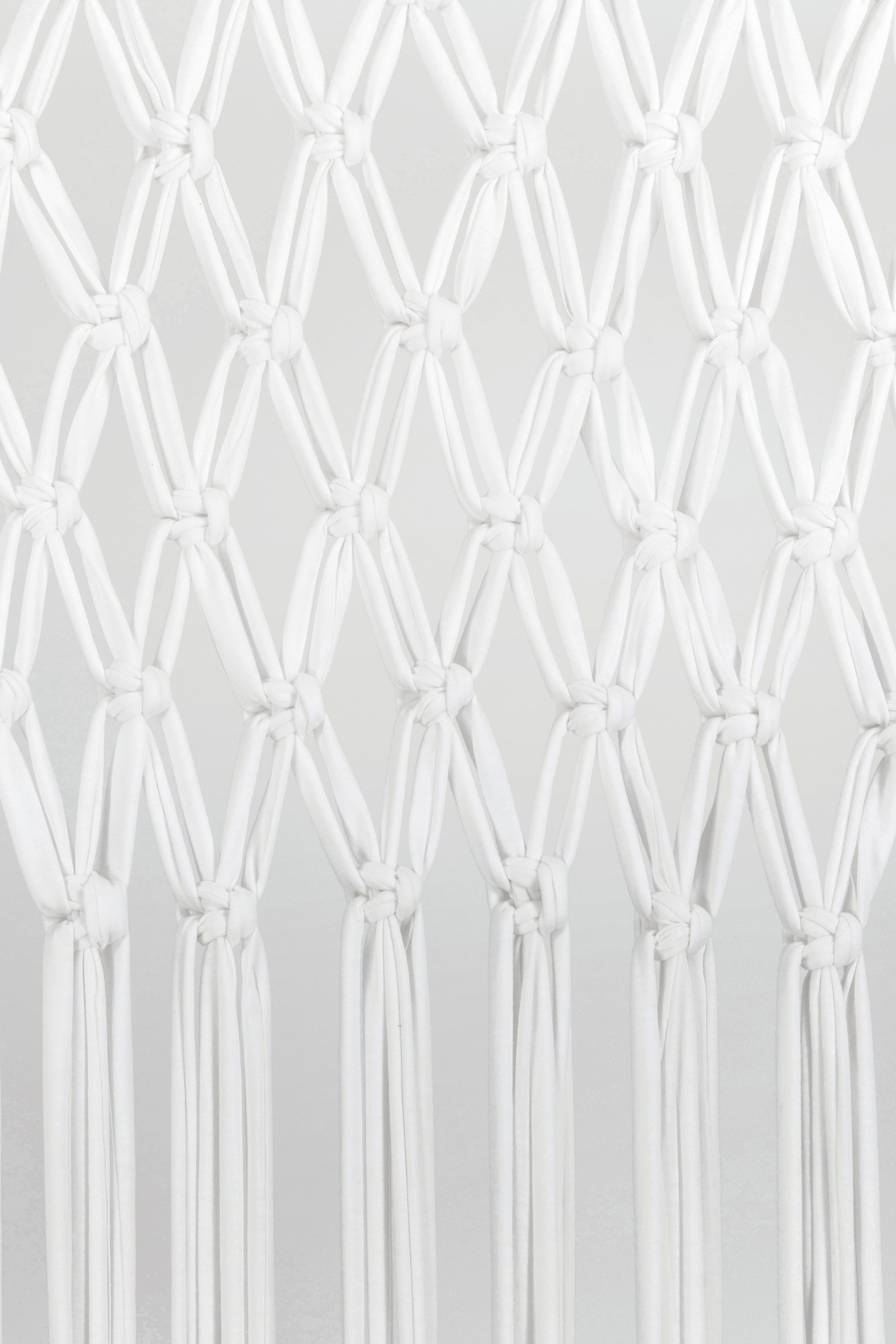 Rideau de porte en coton, l.90 x H.200 cm, blanc, Cocoon - 3